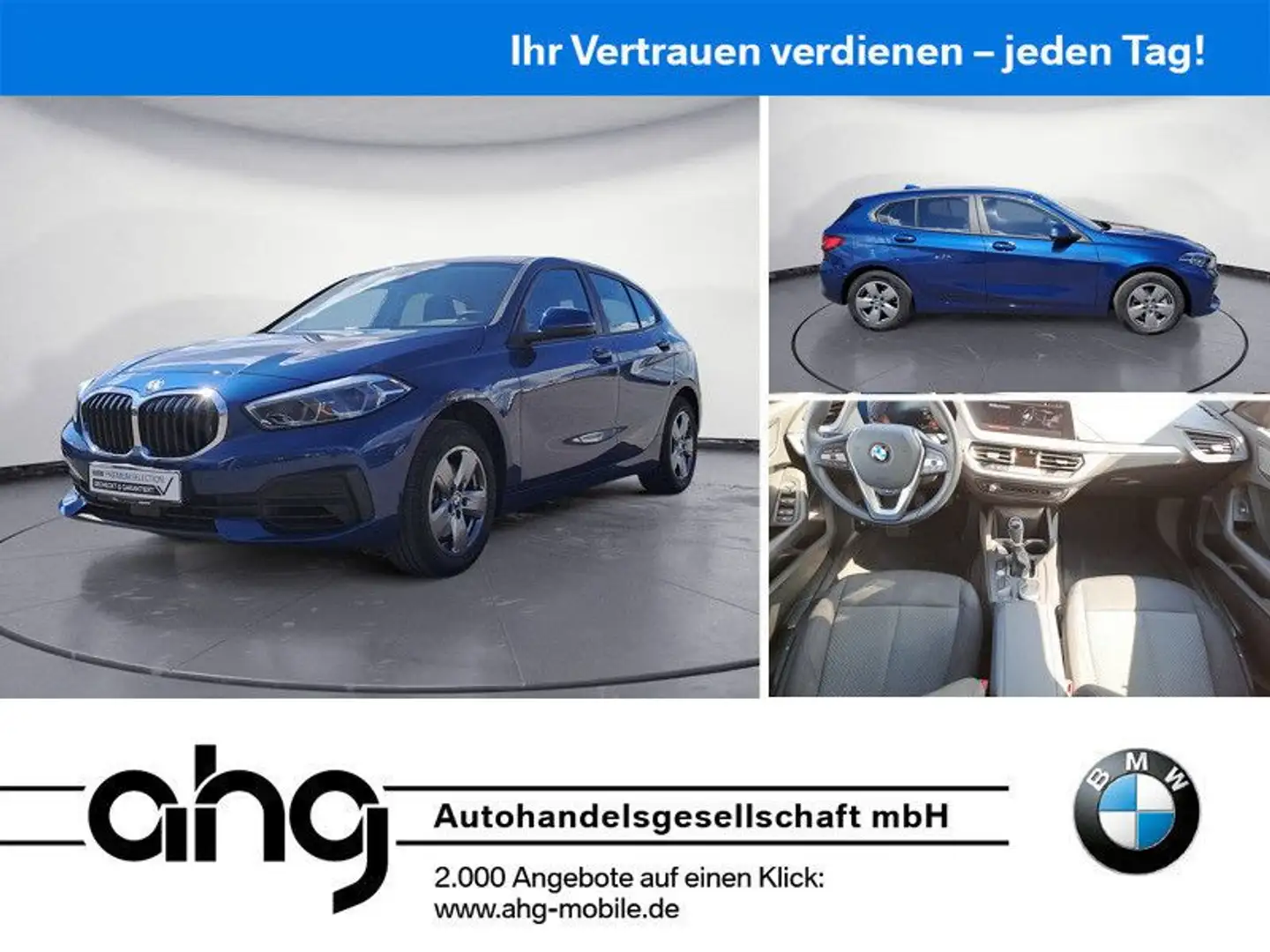BMW 116 i PDC,Lederlenkrad Lenkradheizung,Apple Carp. Blau - 1