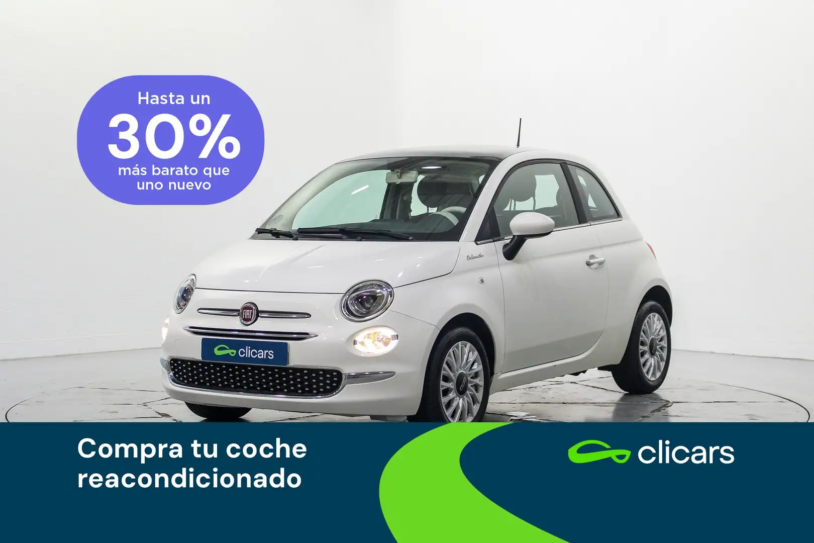 Fiat 500 1.0 Hybrid Dolcevita 52kW Wit - 1