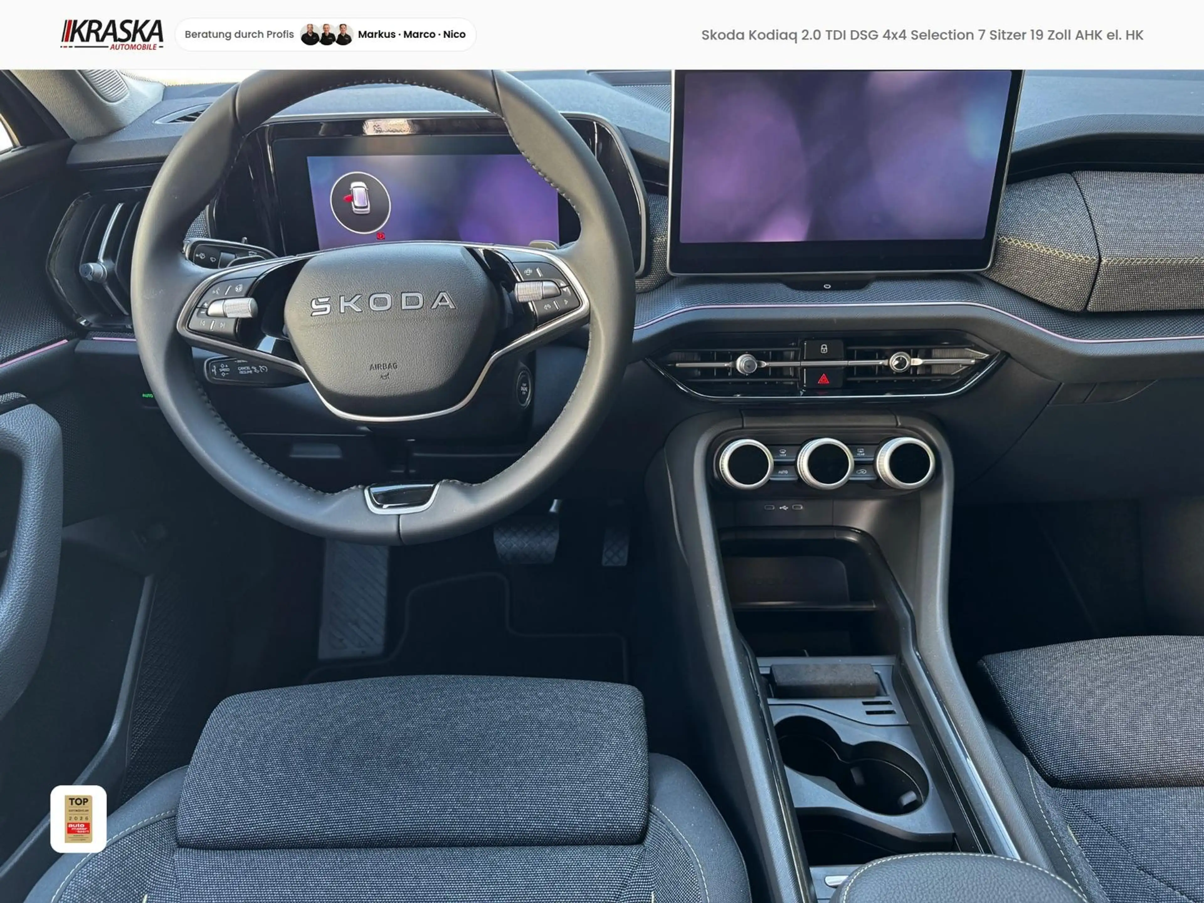 Skoda Kodiaq 2.0 TDI DSG 4x4 Selection 7 Sitzer AHK — photo 3