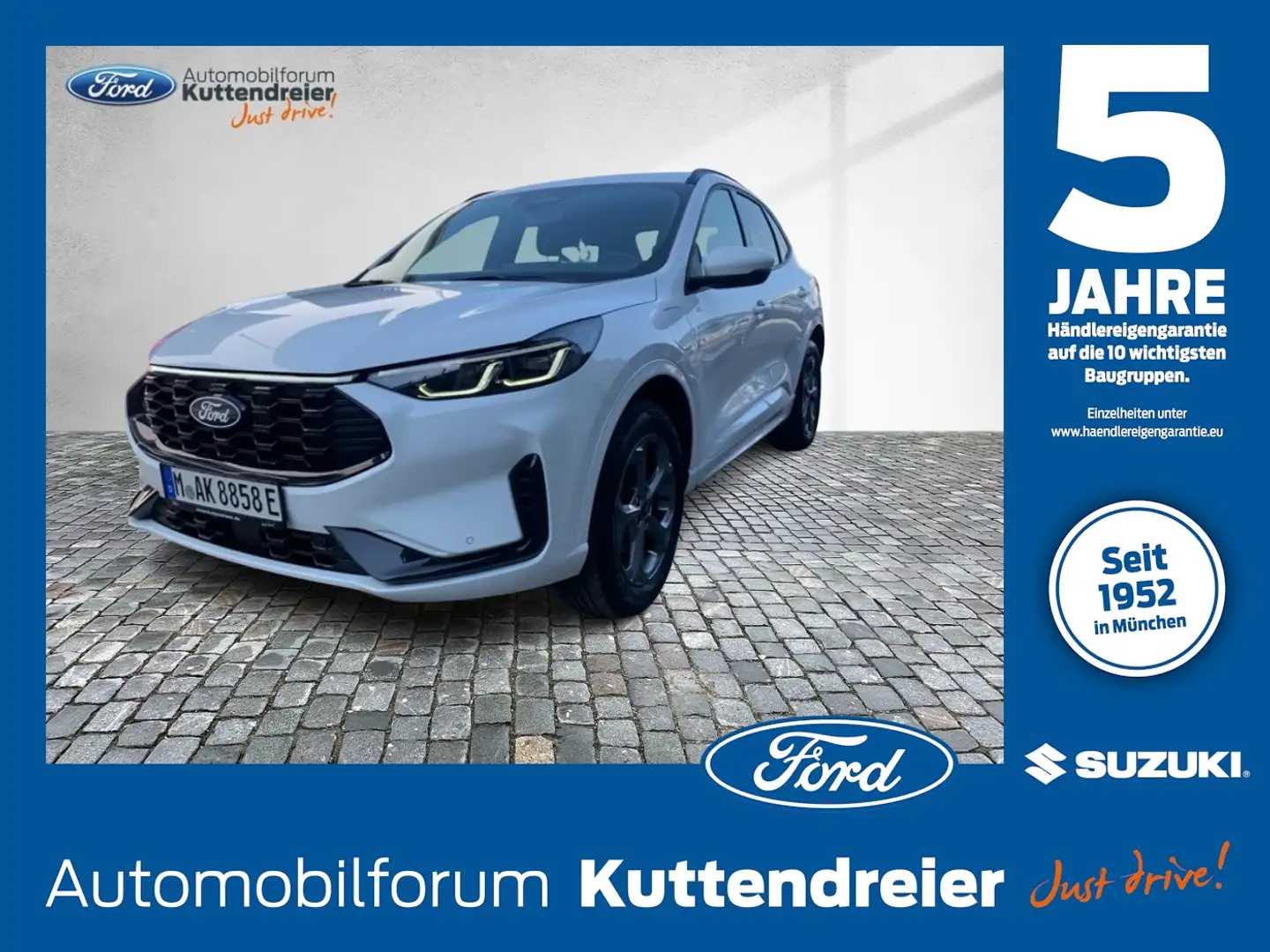 Ford Kuga 2.5 Duratec Plug-in-Hybrid PHEV ST-Line LM Blanc - 1