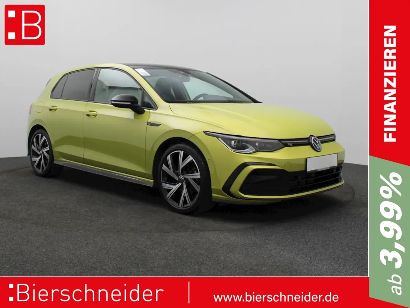 Volkswagen Golf 8 1.5 eTSI DSG R-Line IQ.LIGHT NAVI PANORAMA AHK 1 Gelb - 1