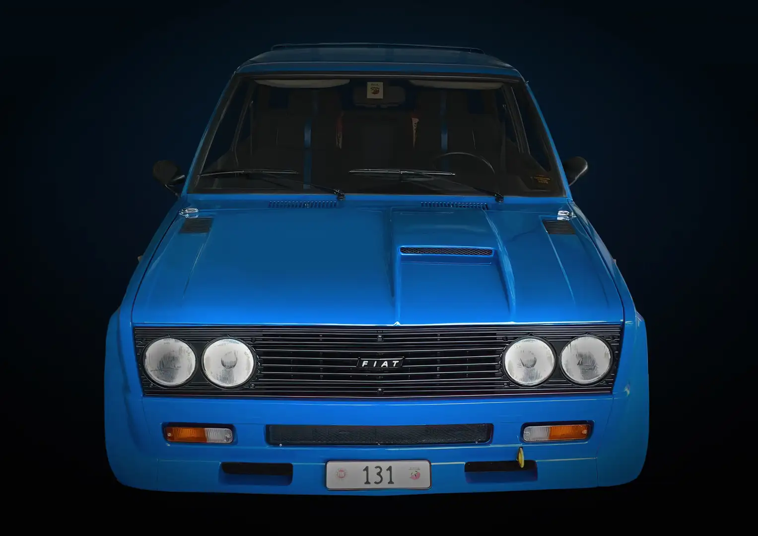 Fiat 131 ABARTH Bleu - 1