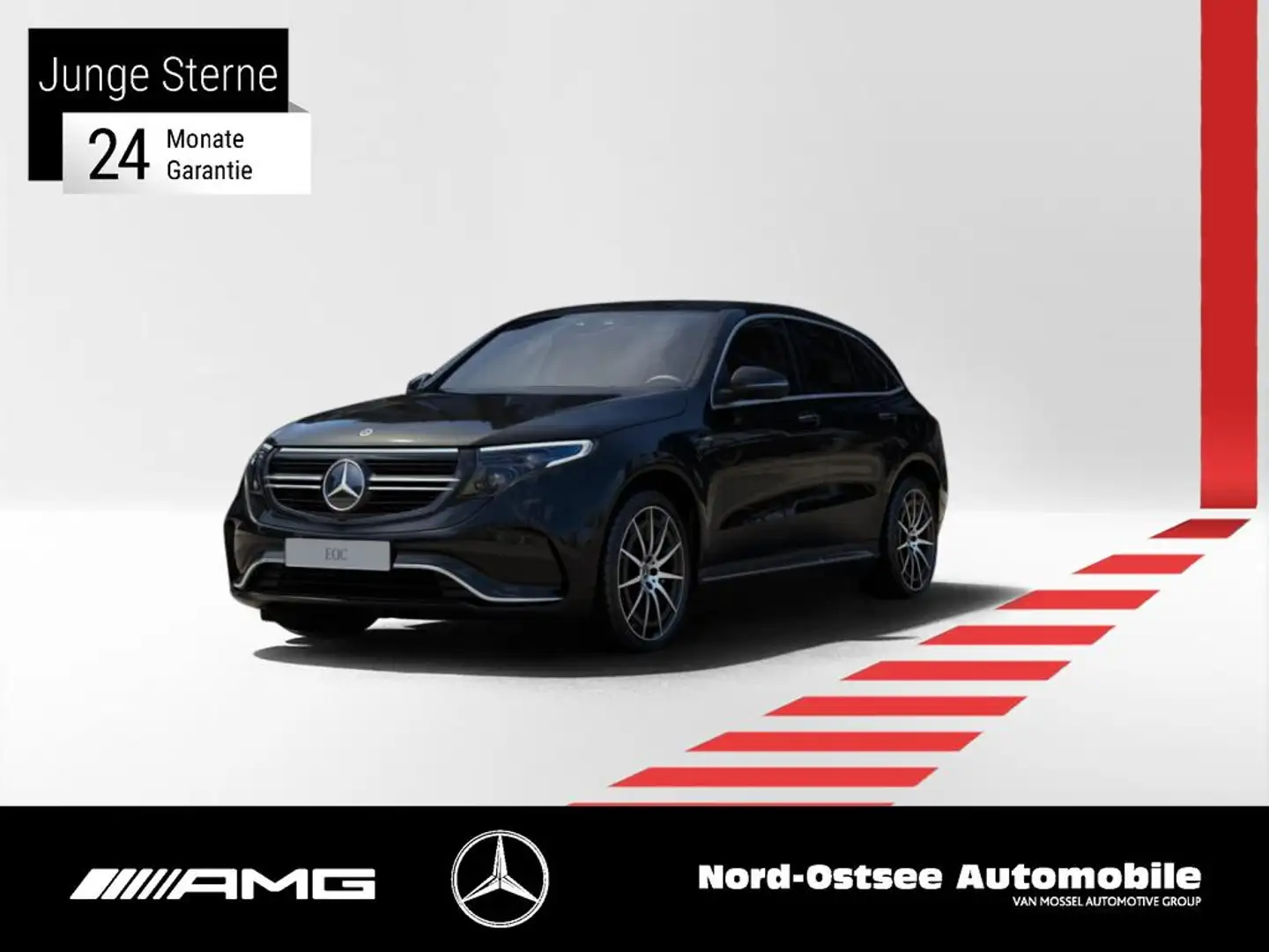 Mercedes-Benz EQC 400 4M AMG 360-KAMERA AHK MULTIBEAM SHD Чорний - 1