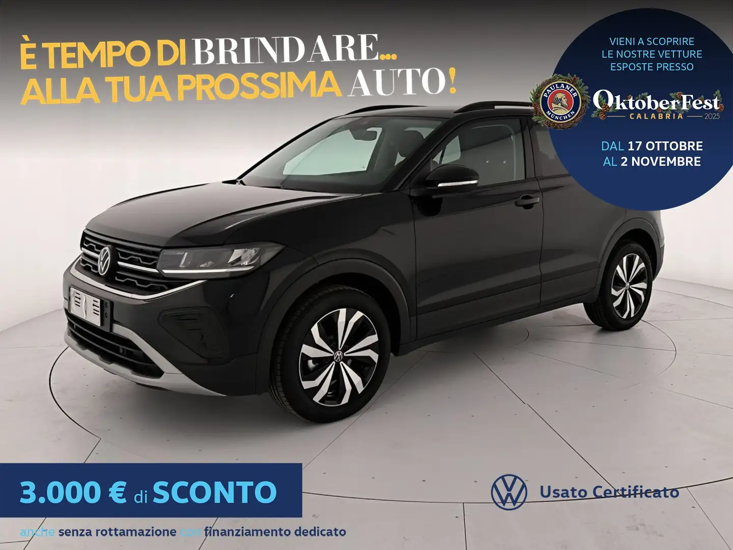 Volkswagen T-Cross 1.0 tsi edition plus 95cv Nero - 1
