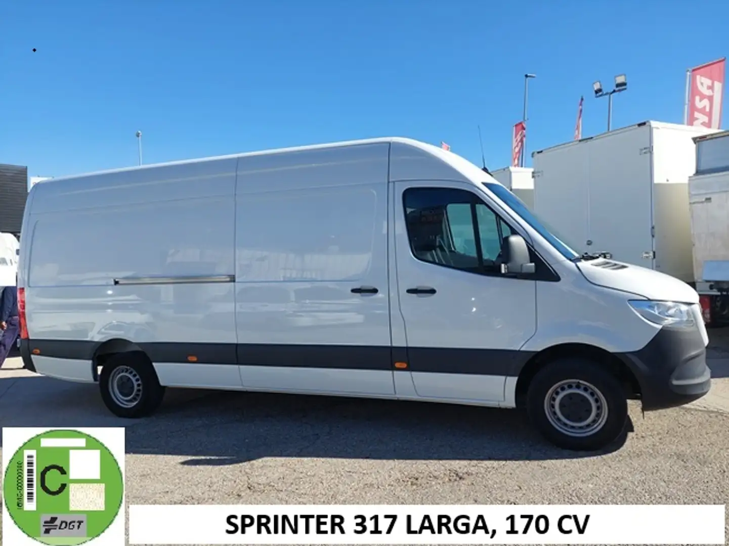 Mercedes-Benz Sprinter Furgón 317CDI Largo T.E. tT Blanco - 1
