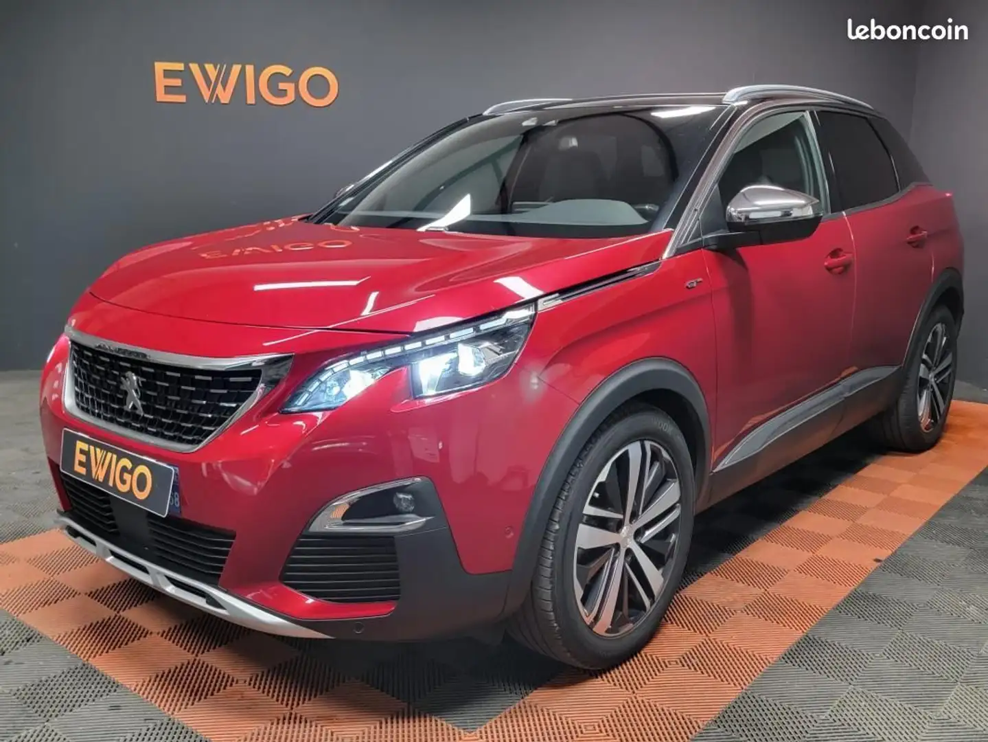 Peugeot 3008 2.0 BLUEHDI 180ch GT EAT8 Toit ouvrant Rouge - 1