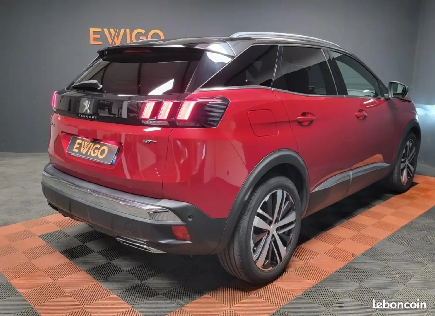 Peugeot 3008 2.0 BLUEHDI 180ch GT EAT8 Toit ouvrant Rouge - 2
