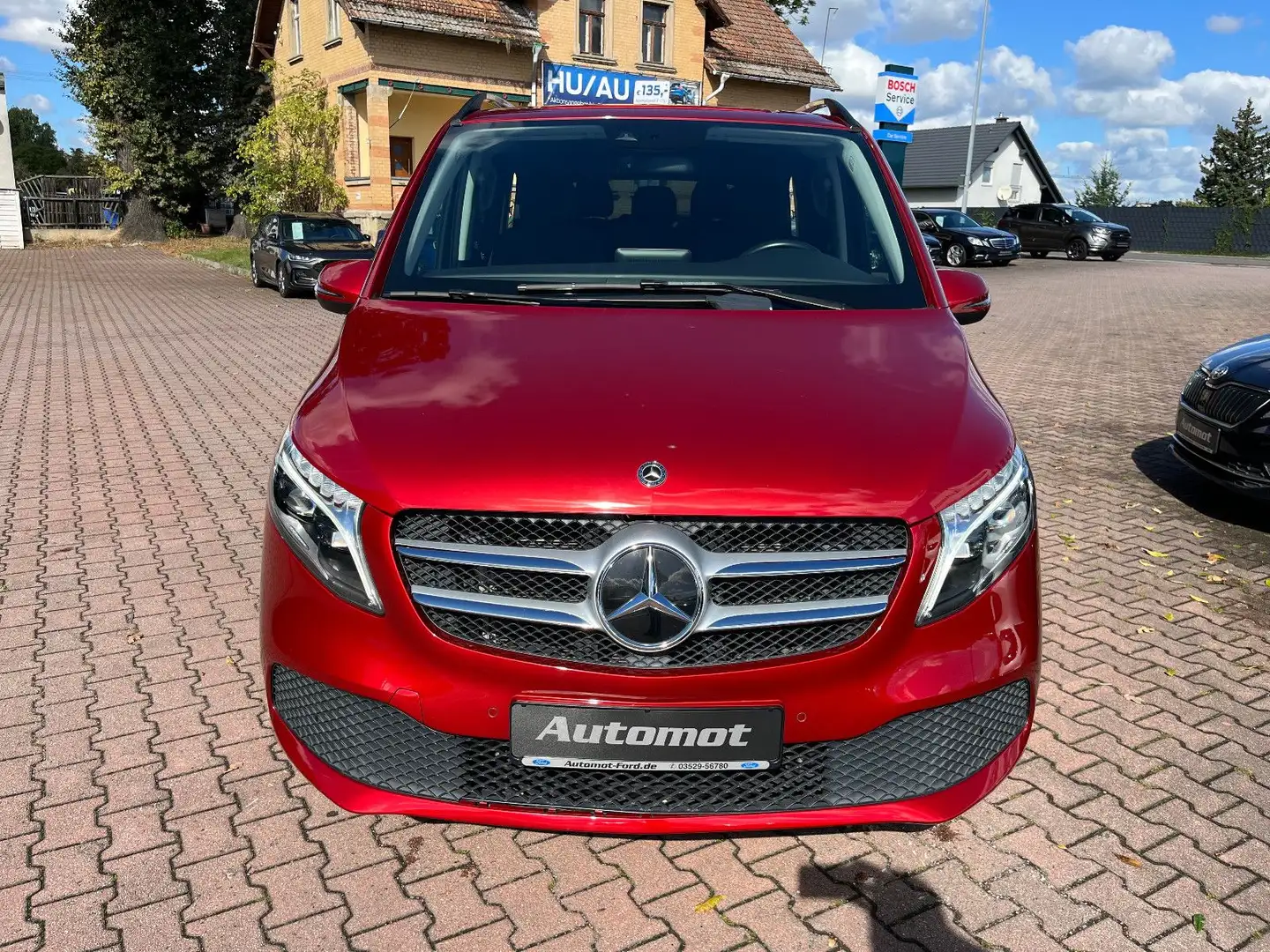 Mercedes-Benz V 300 d Edition Kompakt*LED*Navi*DAB*AHK*7-Sitzer Rot - 2