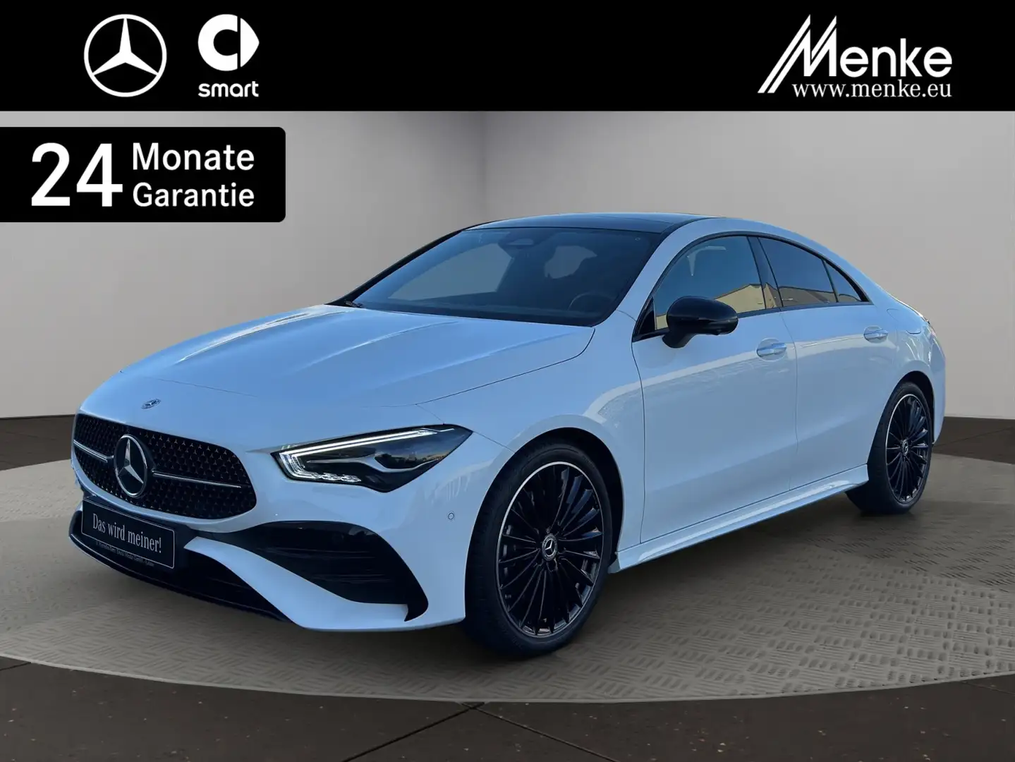 Mercedes-Benz CLA 200 Coupé AMG+Night+Pano+360+KeyGO+19er+Ambi Weiß - 1