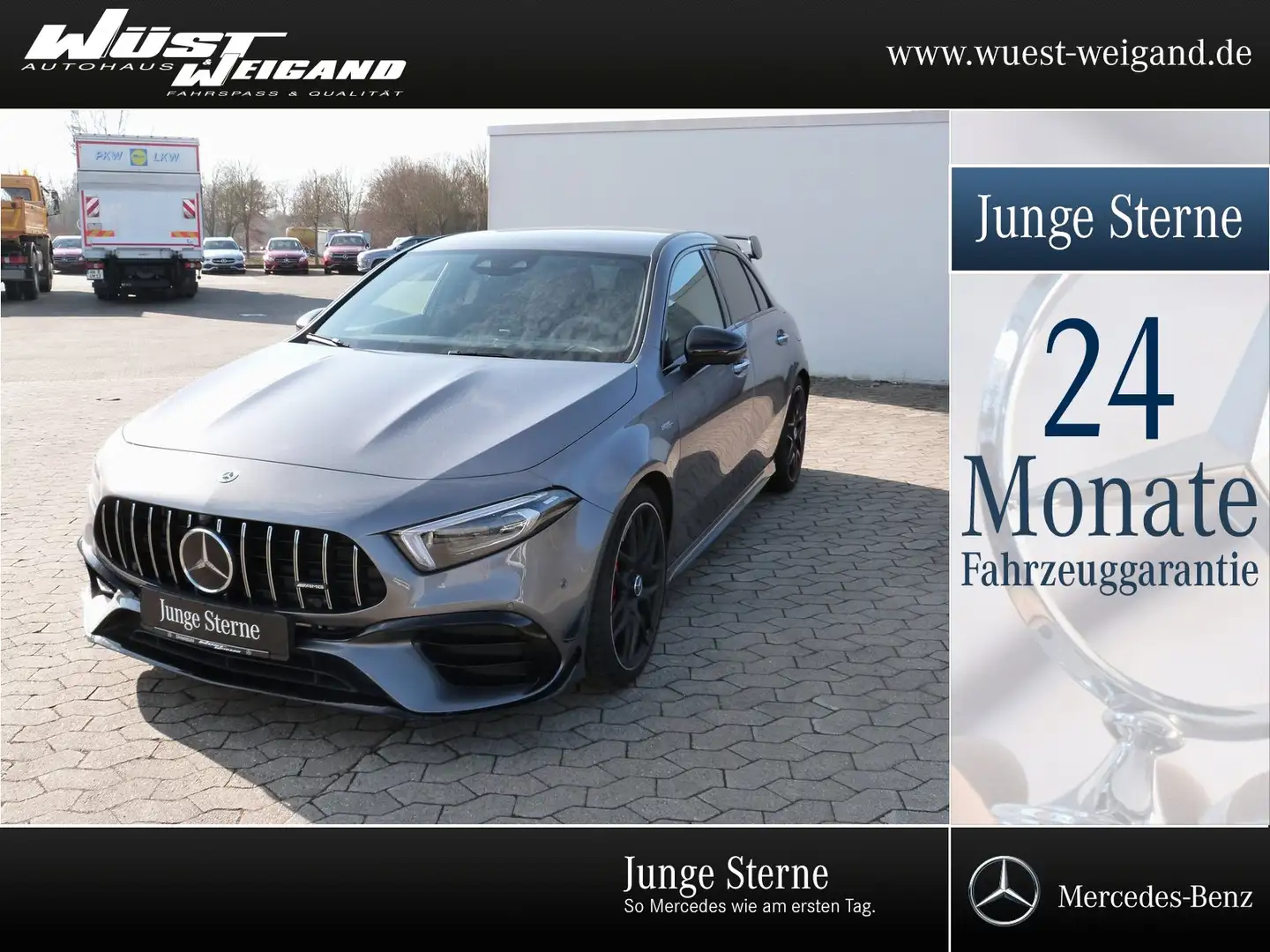 Mercedes-Benz A 45 AMG S 4M Drivers+Dist.+Perf-Sitze+HUD+Aerod Grau - 1