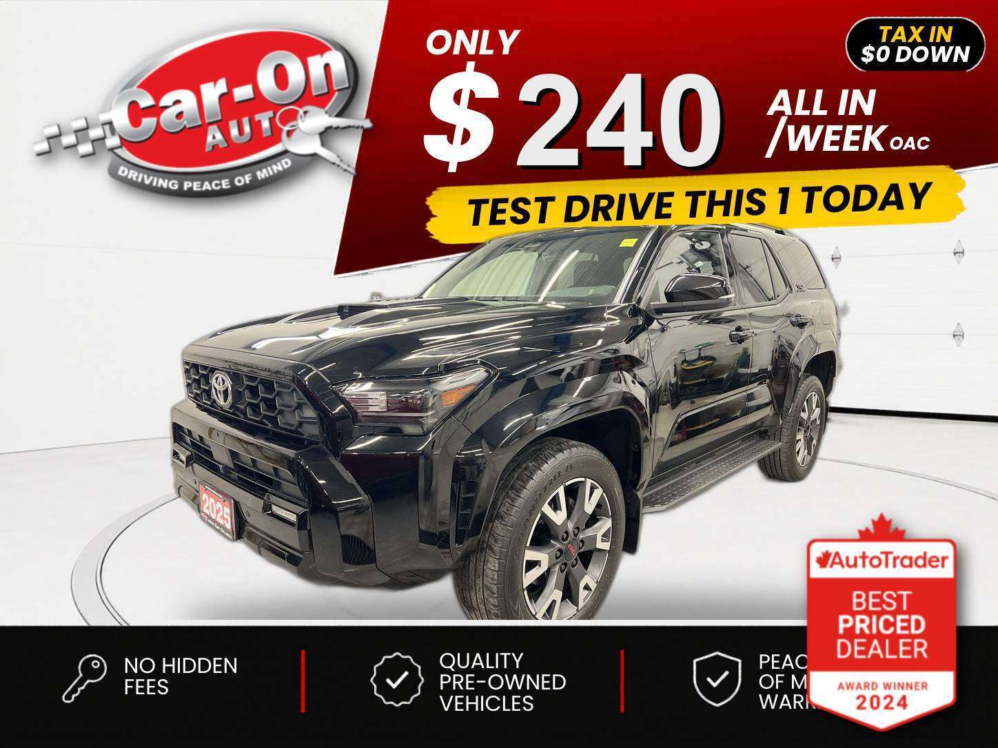 Black 2025 Toyota 4Runner SUV / Crossover Automatic