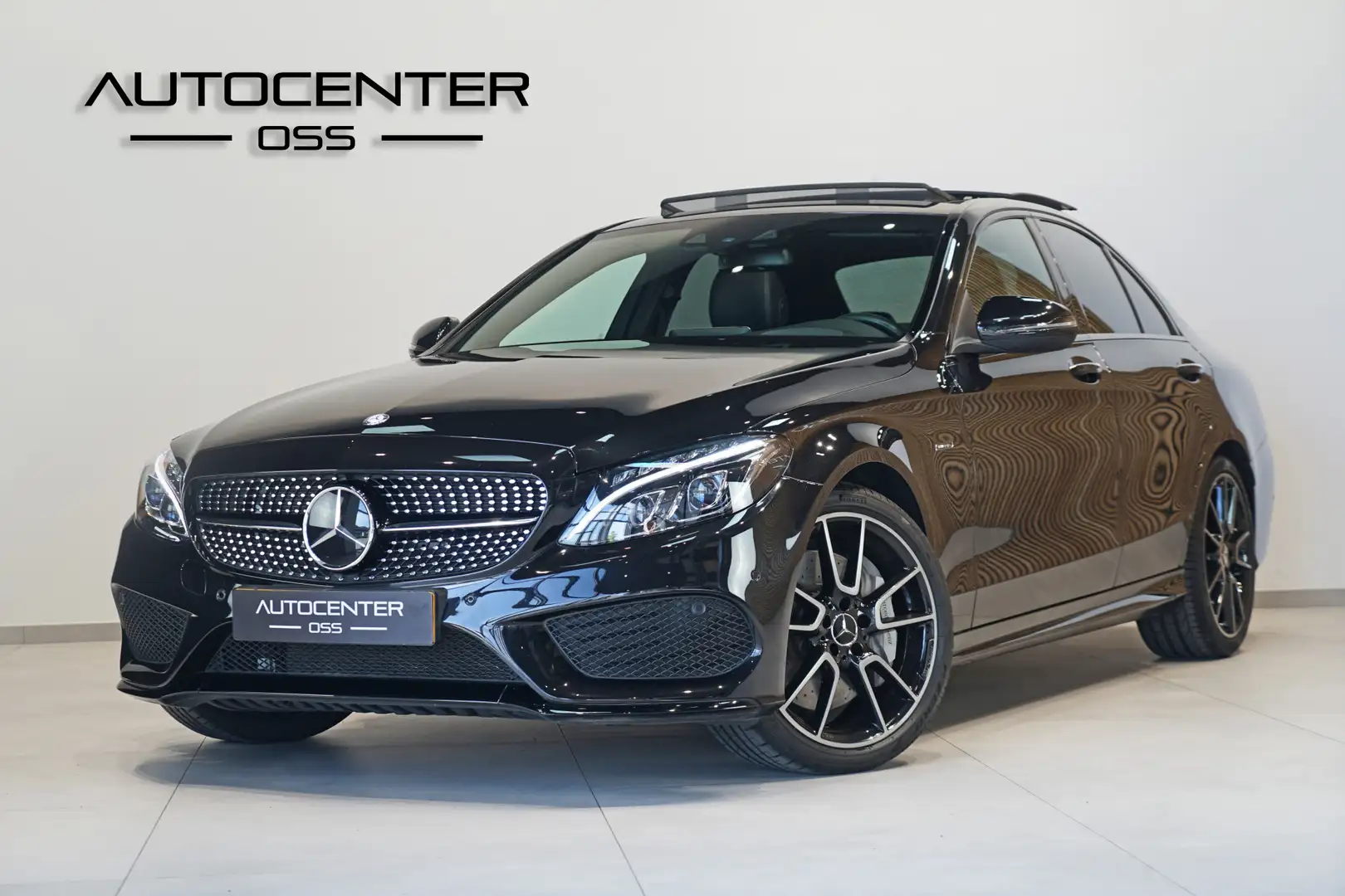 Mercedes-Benz C 43 AMG 450 C43 4MATIC ✅ VOL OPTIE! ✅ PANO ✅ SPORTUITLAAT Zwart - 1