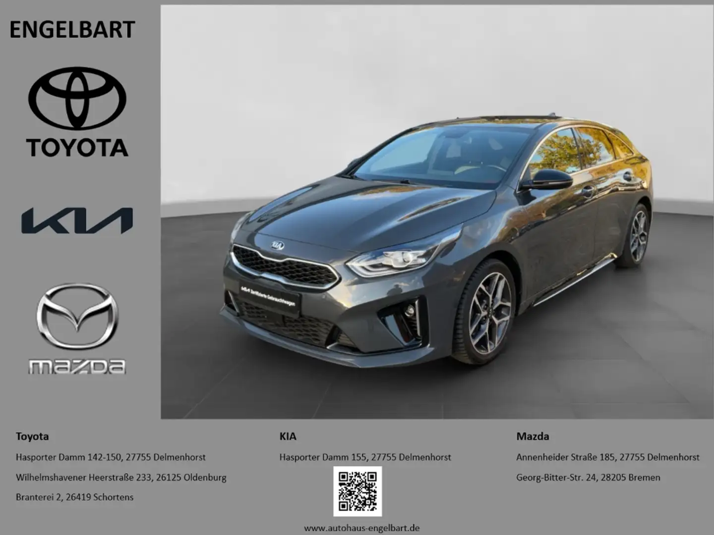 Kia ProCeed / pro_cee'd GT-Line 1.5T Navi-Paket Totwinkelassistent Gris - 1