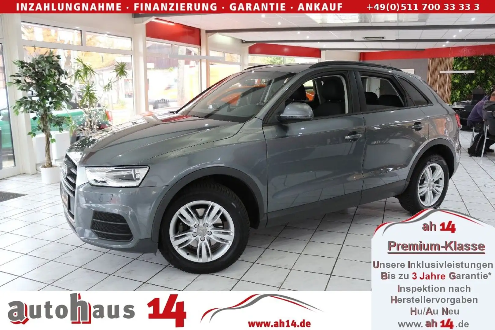 Audi Q3 2.0 TDI - Automatik-Navi-BiXenon-1Hand Grau - 1