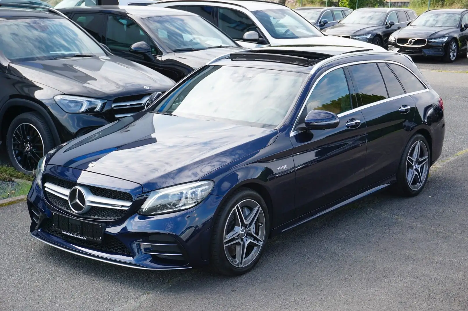 Mercedes-Benz C 43 AMG C43 AMG 4M*PERFORMANCE-ABGAS*MBEAM*PANO*NP94t€* Blau - 1