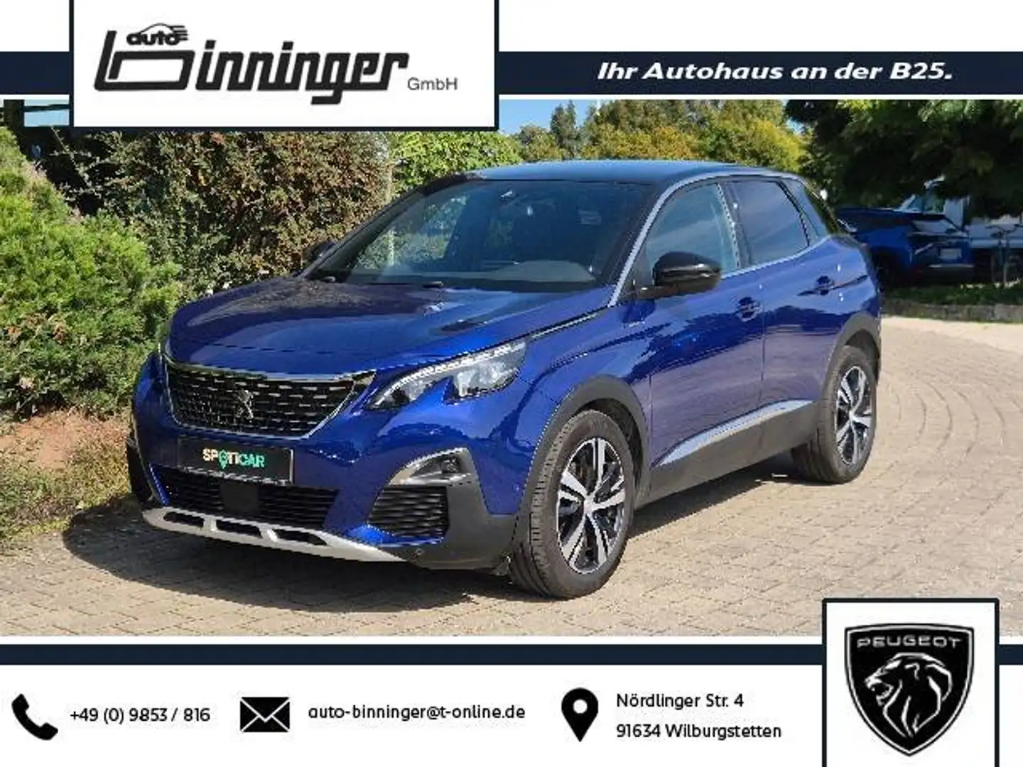 Peugeot 3008 Allure GT-Line PureTech130 - Navi/Sitzh./360Kamera Blau - 1