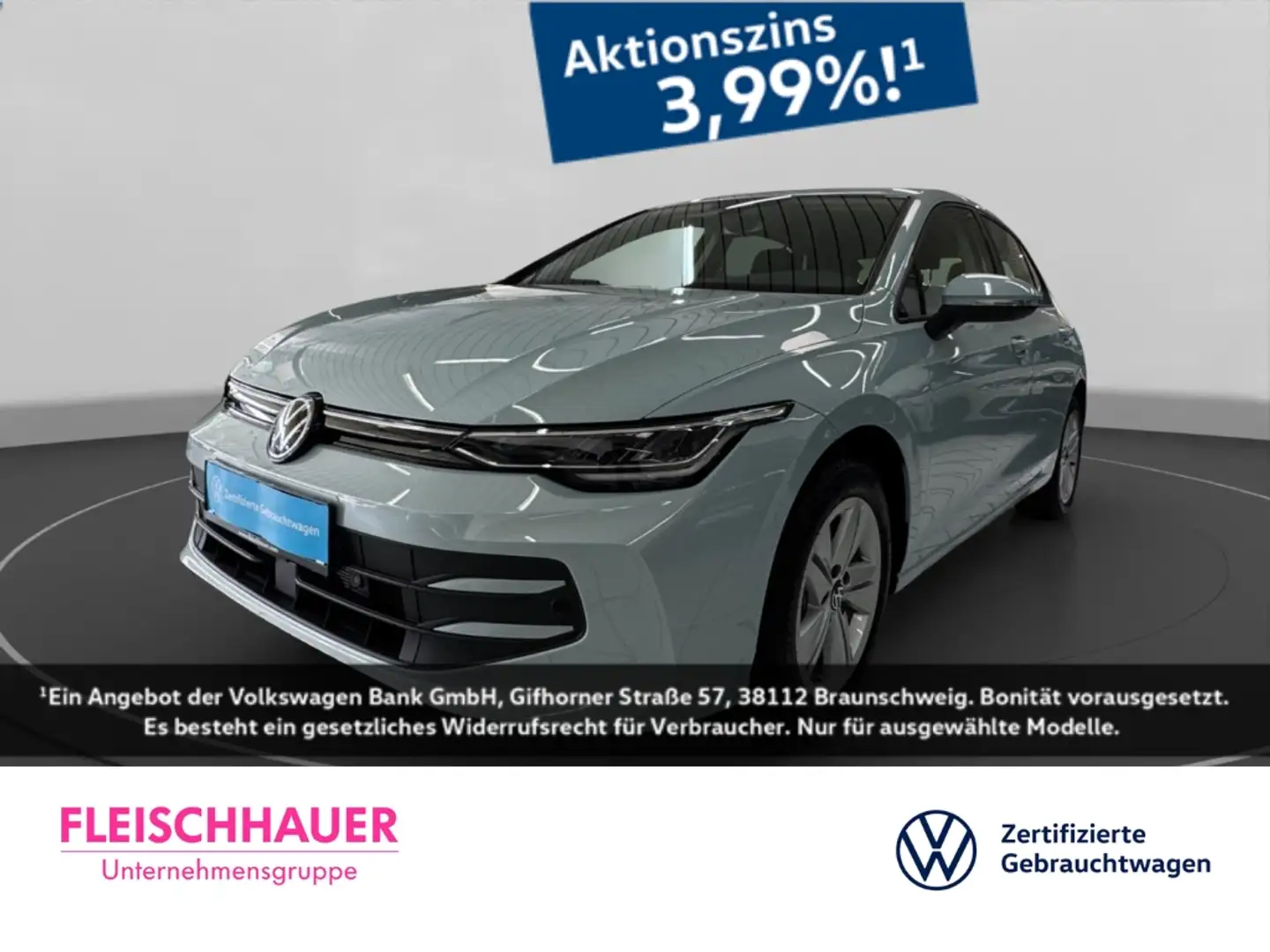 Volkswagen Golf VIII 1.5 TSI LED+DC+ACC+CARPLAY+SHZ+DAB+ Blau - 1