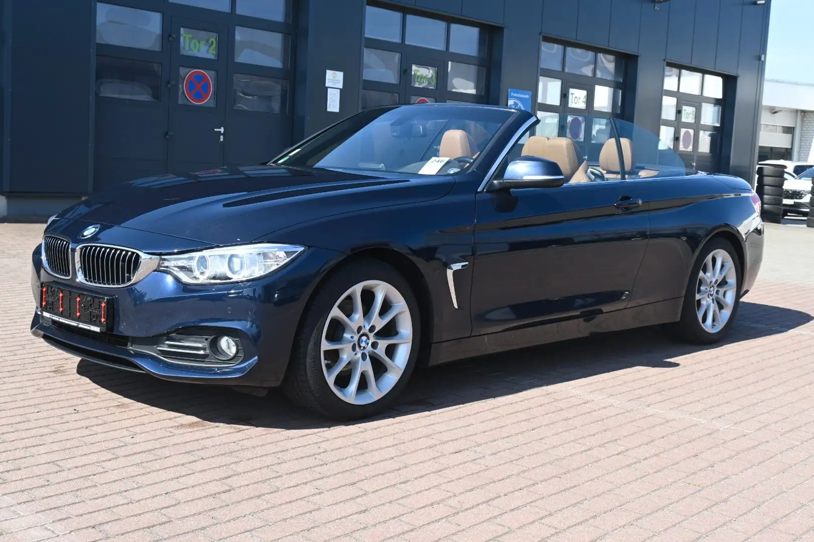BMW 420 d Autom. Luxury Cabrio*Navi*Leder*PDC Blau - 2