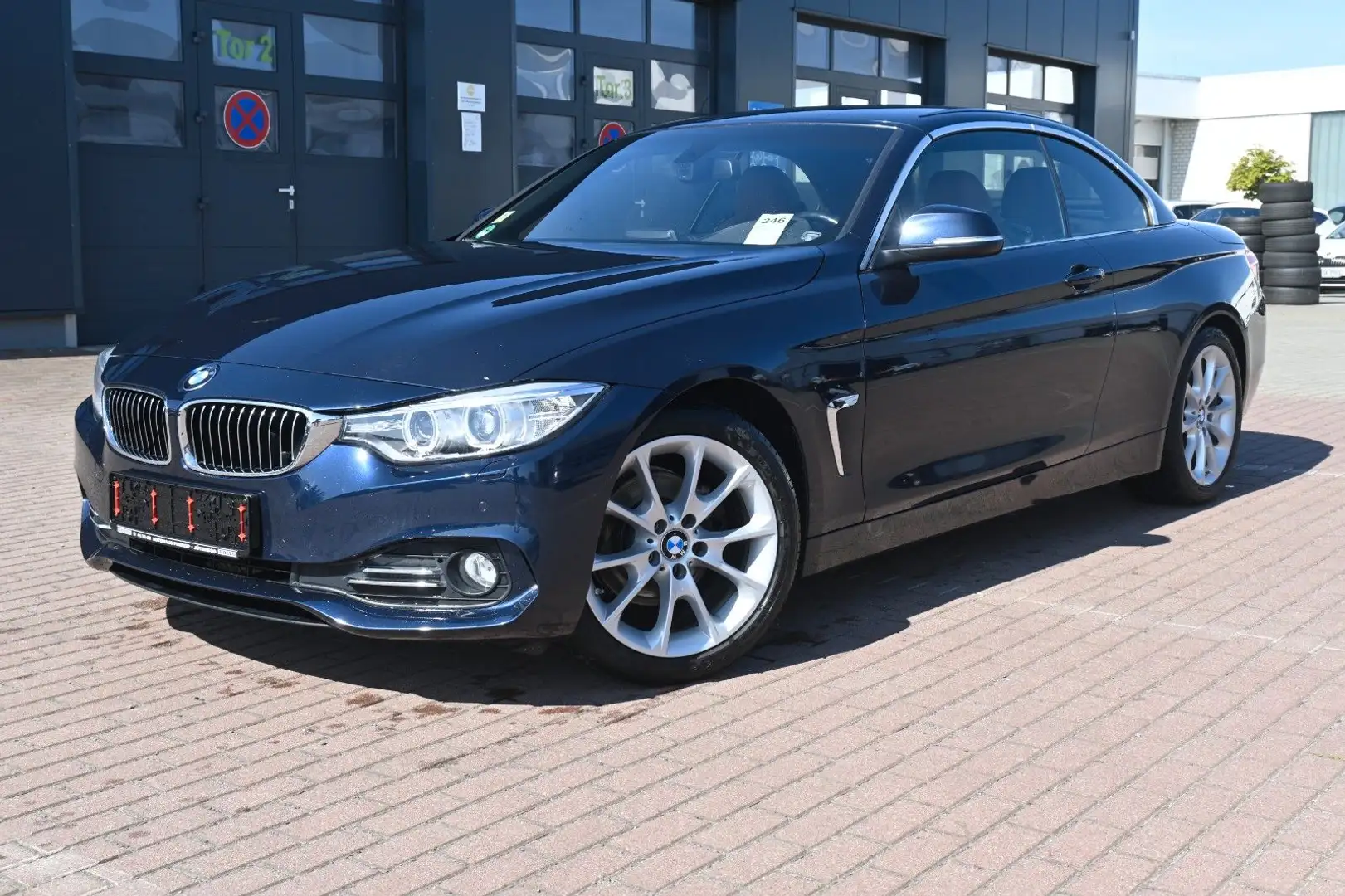 BMW 420 d Autom. Luxury Cabrio*Navi*Leder*PDC Blau - 1