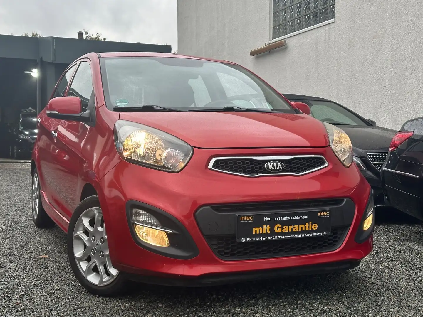 Kia Picanto Spirit*KLIMAAUT*ALU*AUTOMA*5TÜRE*HU NEU Rouge - 1