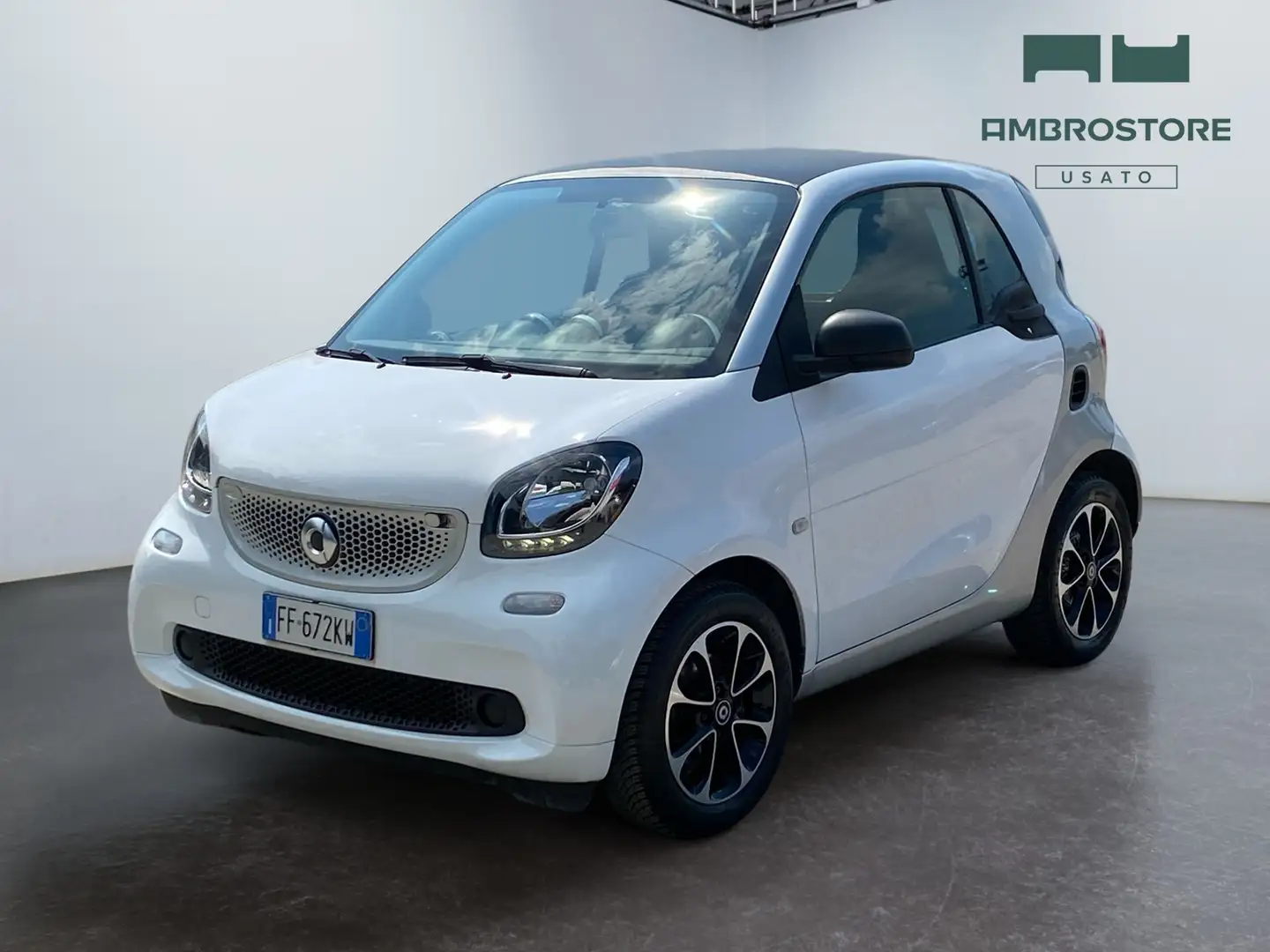 smart forTwo III 2015 - Fortwo 1.0 Passion 71cv twinamic Bianco - 1