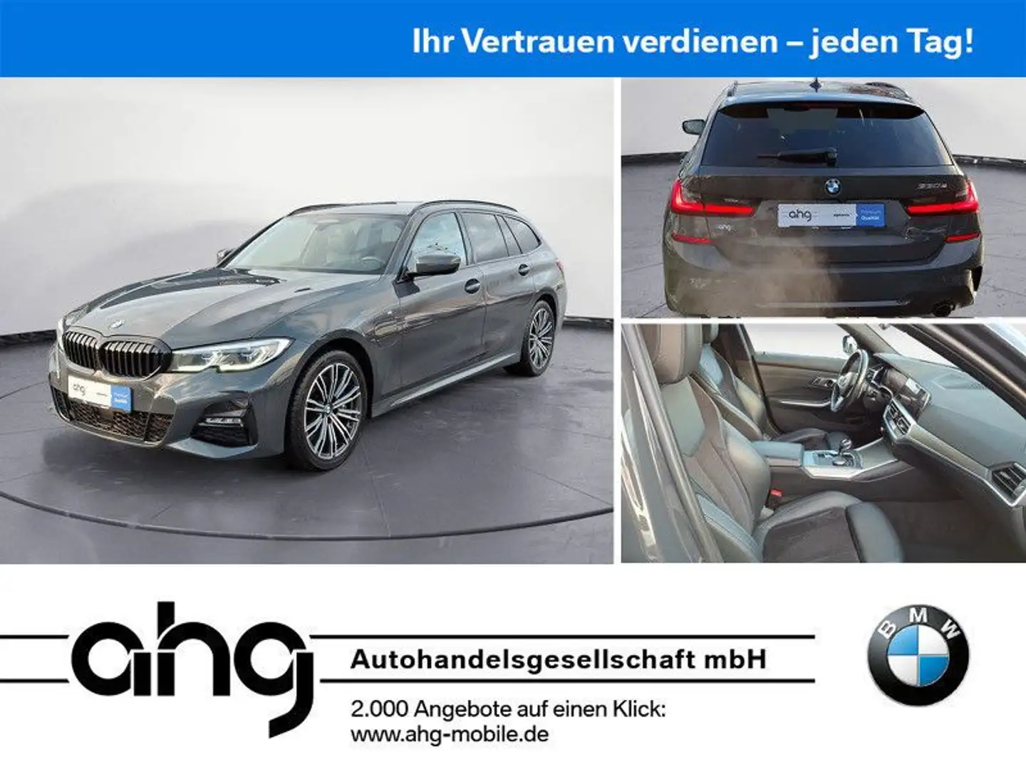 BMW 330 e Touring M Sport Automatic AHK Memory Head U Grau - 1