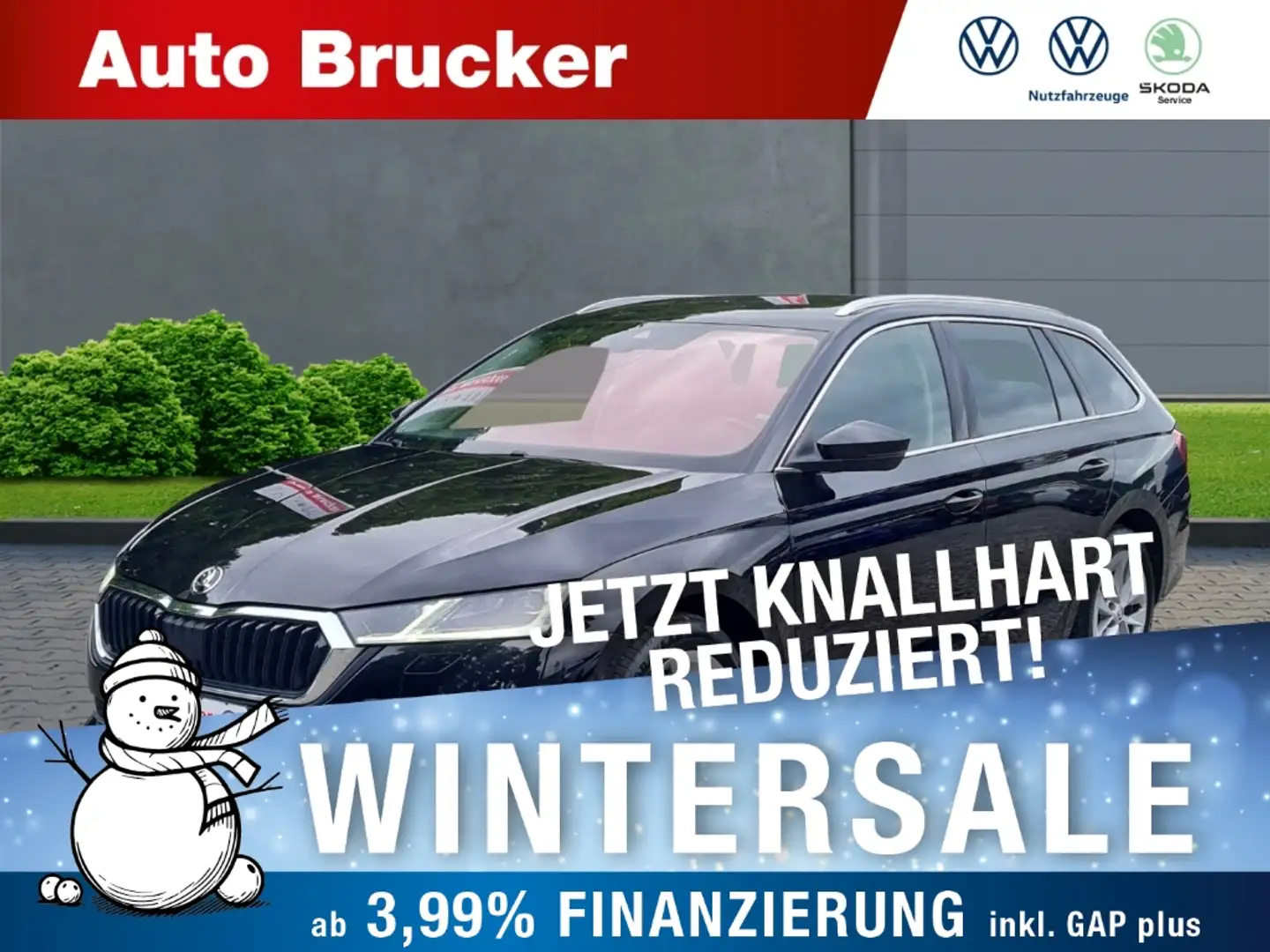 Skoda Octavia Combi Style 2.0 TDI+Parklenkassistent+Sitzheizung+ Schwarz - 1