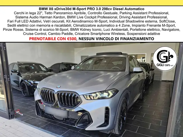 BMW X6 XDrive 30d MSport PRO C22" M Tetto Pelle M-Sport