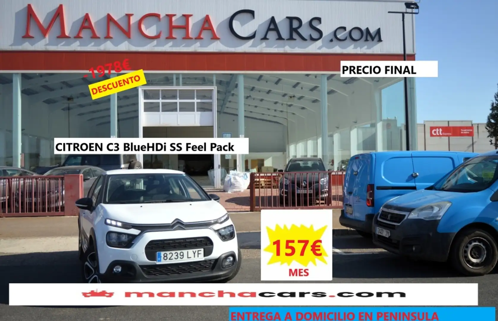 Citroen C3 1.5BlueHDi S&S Feel Pack 100 Bianco - 1