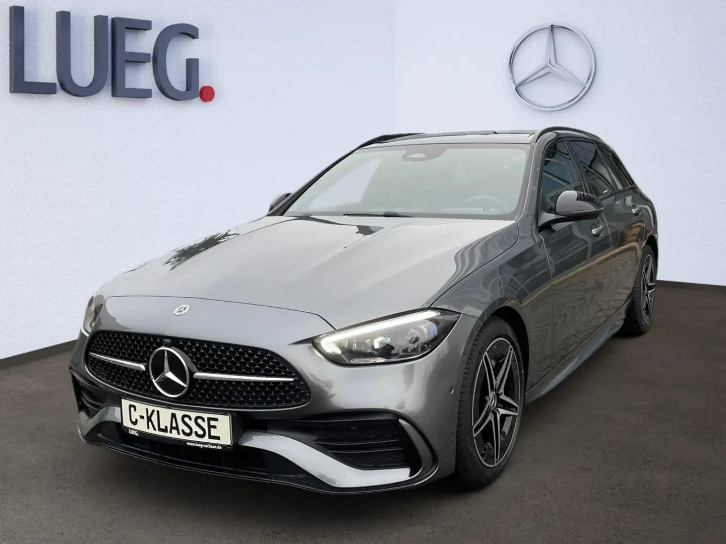 Mercedes-Benz C 220 d 4MATIC T AMG-EDITION+ADVANCED+PANODACH Grau - 1