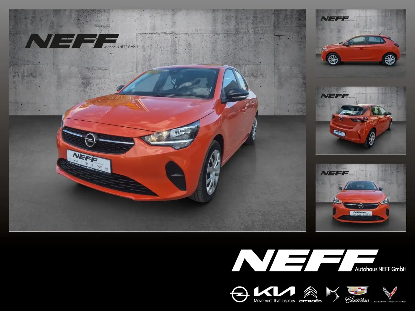 Opel Corsa F e Edition +KlimaA PDC SpurH Orange - 1