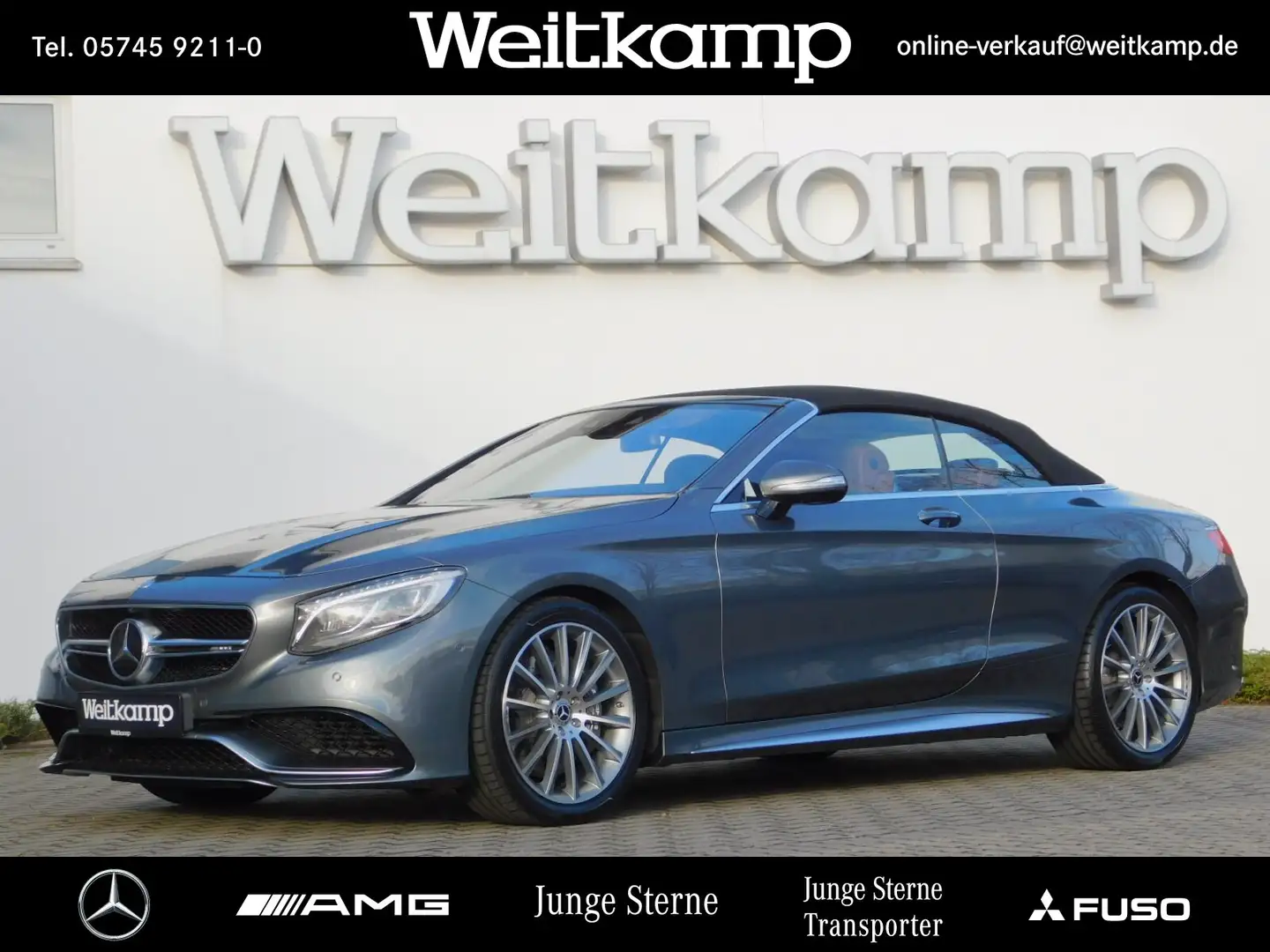 Mercedes-Benz S 63 AMG AMG S 63 4M Cabriolet Exklusiv+Designo+Sitzklima Gris - 1