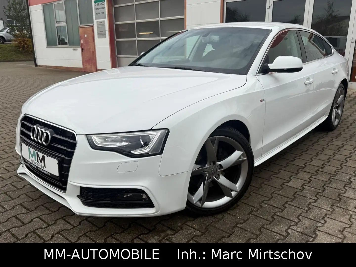 Audi A5 Sportb S Line 2.0 TDI-NAVI-XEN-LEDER-AUDI KD Weiß - 2