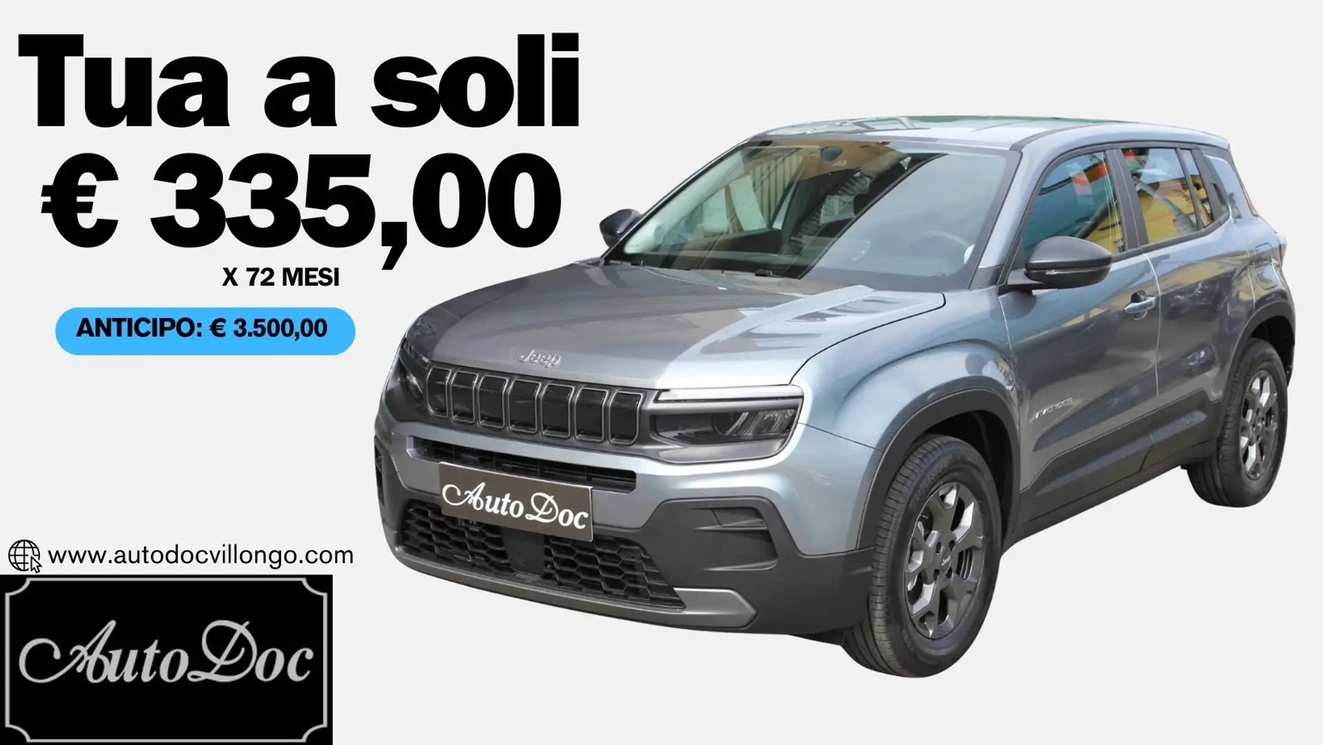 Jeep Avenger 1.2 Turbo 100 CV Longitude SENSORI - DRIVE MODE Grigio - 1
