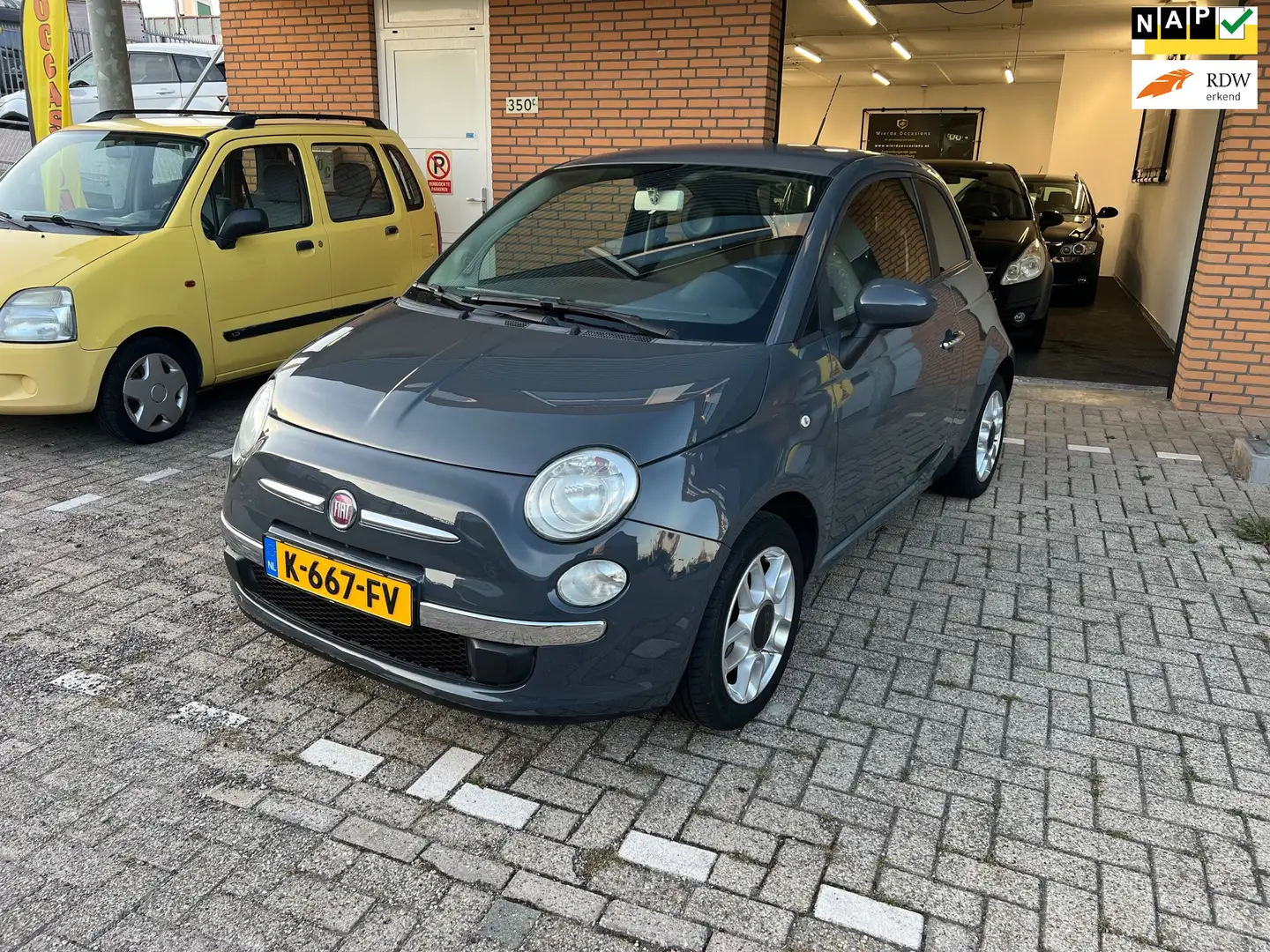 Fiat 500 1.2 Pop AIRCO/Nieuwe APK Grijs - 1