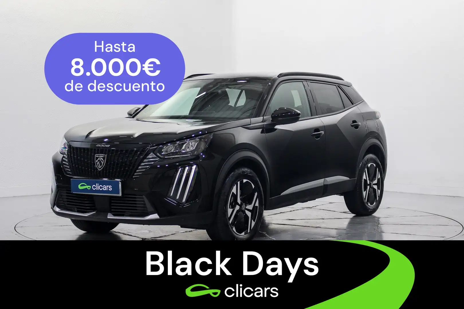 Peugeot 2008 Hybrid 136 Style eDCS6 Noir - 1