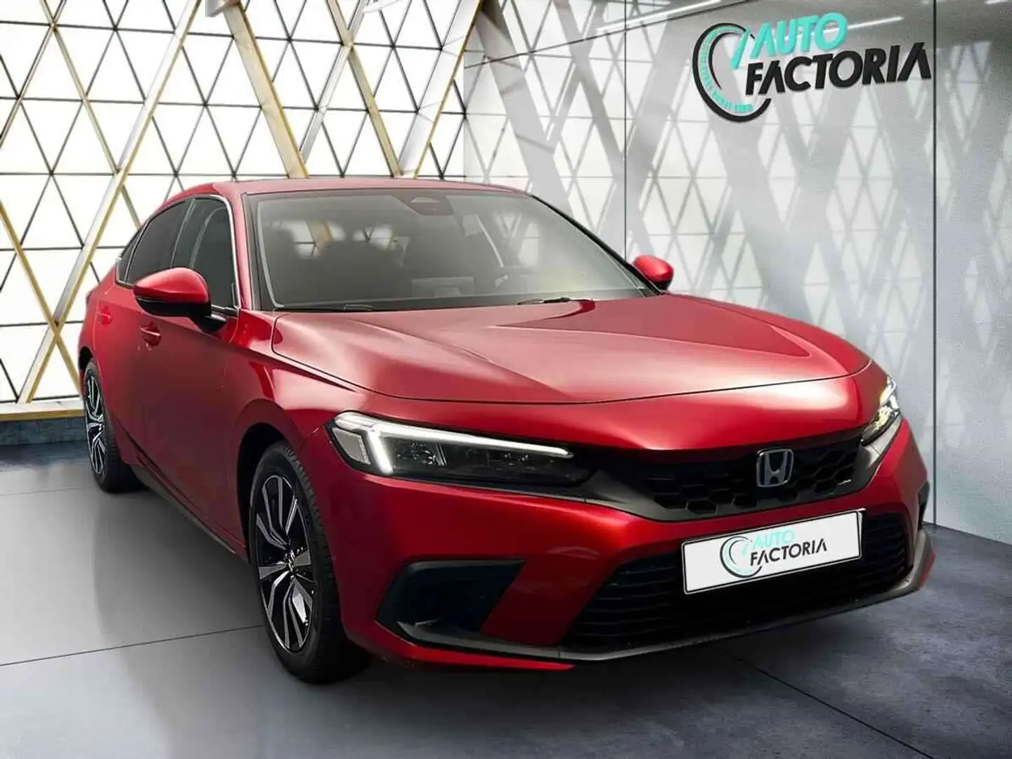Honda Civic -11% 2.0 HYB 184CV BVA+GPS+CAM+FULL LED+OPTS Rouge - 2
