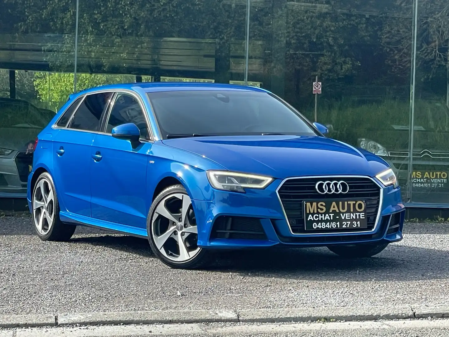 Audi A3 audi a3 Sline  full options xénon gps jantes 19 Bleu - 1