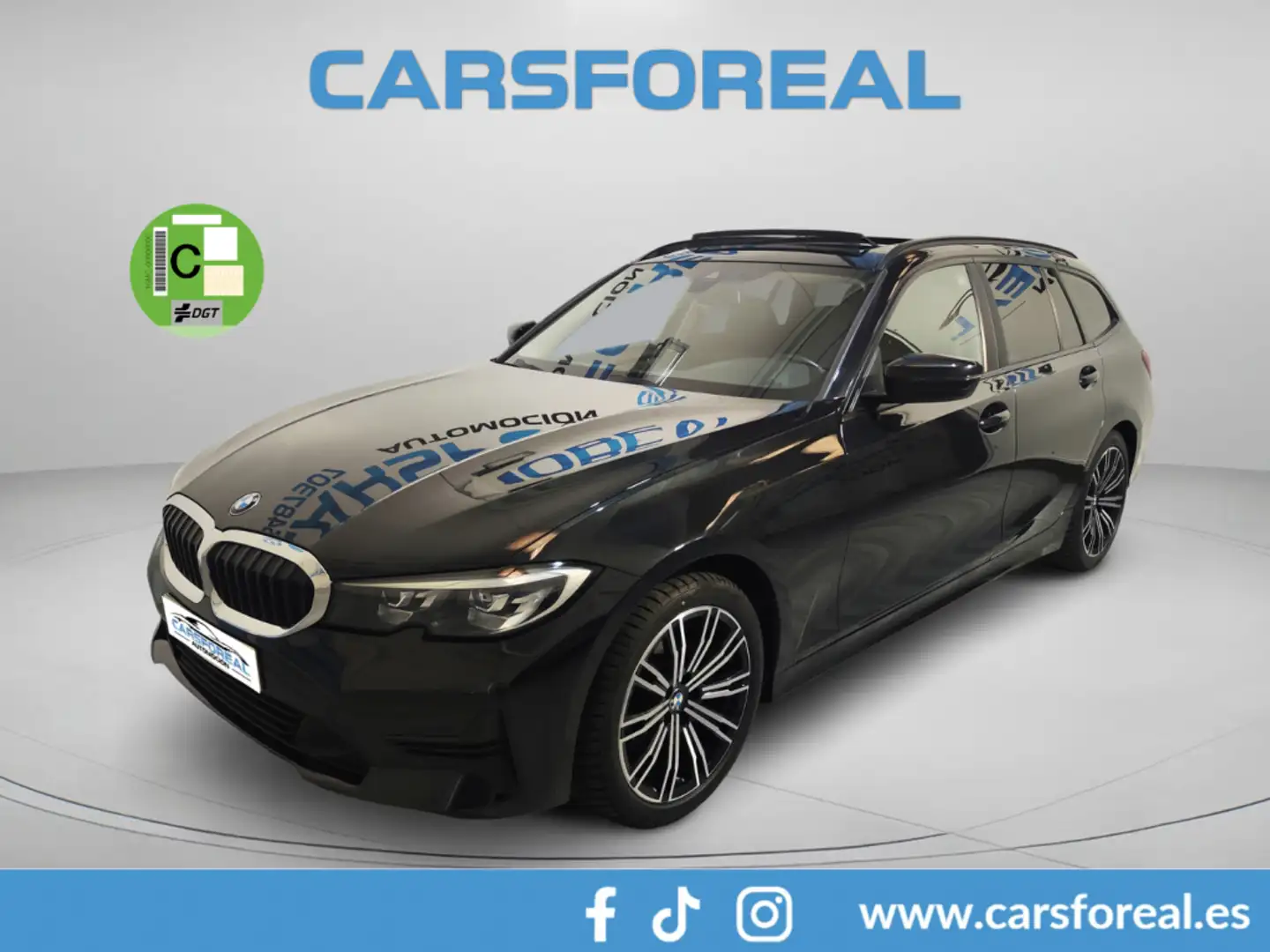 BMW 318 318dA Touring Negro - 2
