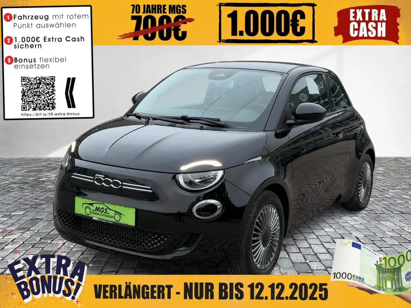 Fiat 500e Icon DAB #BT #ANDROID #NAVI Zwart - 1