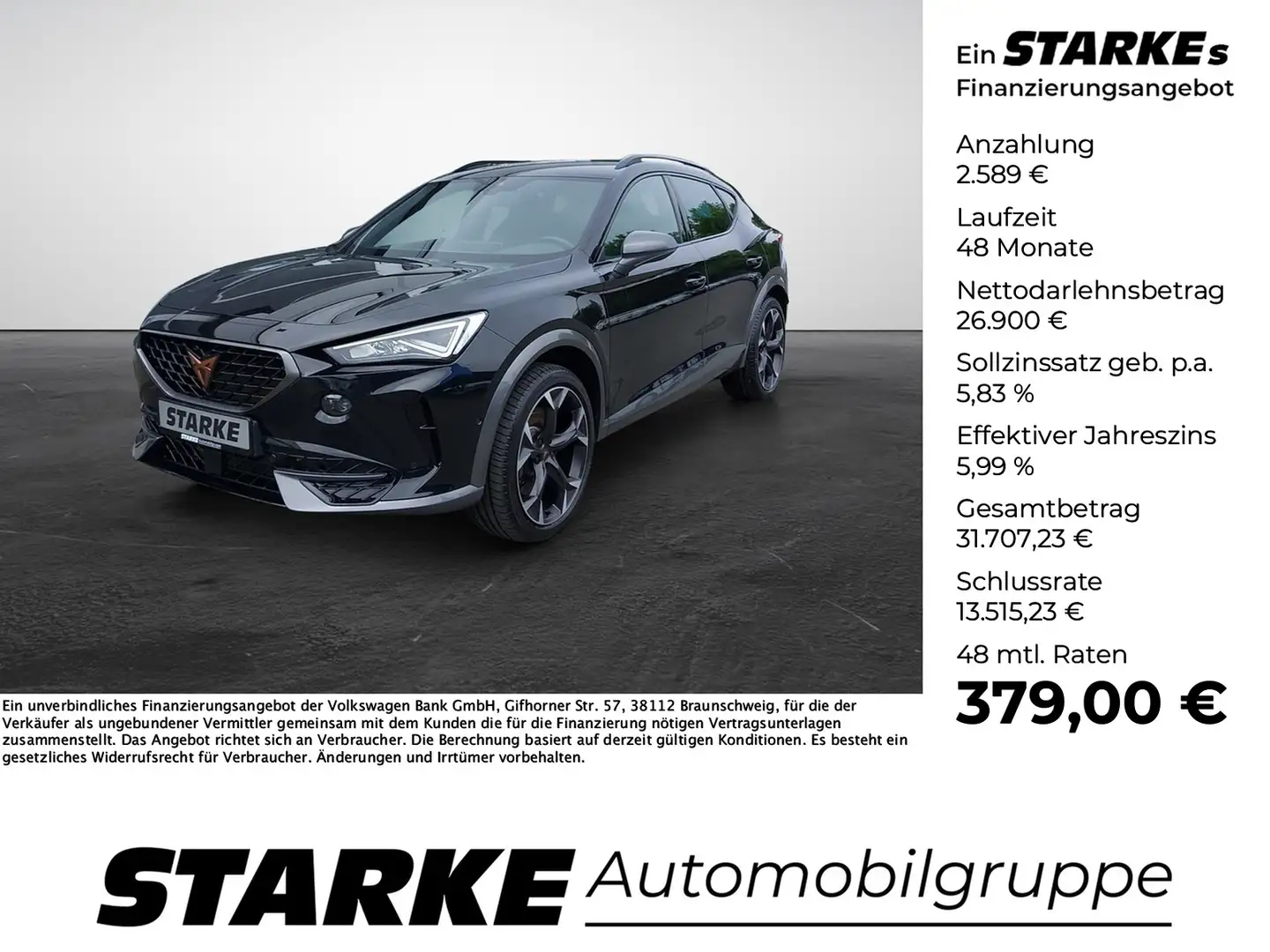 CUPRA Formentor VZ 1.4 TSI DSG eHybrid Schwarz - 1
