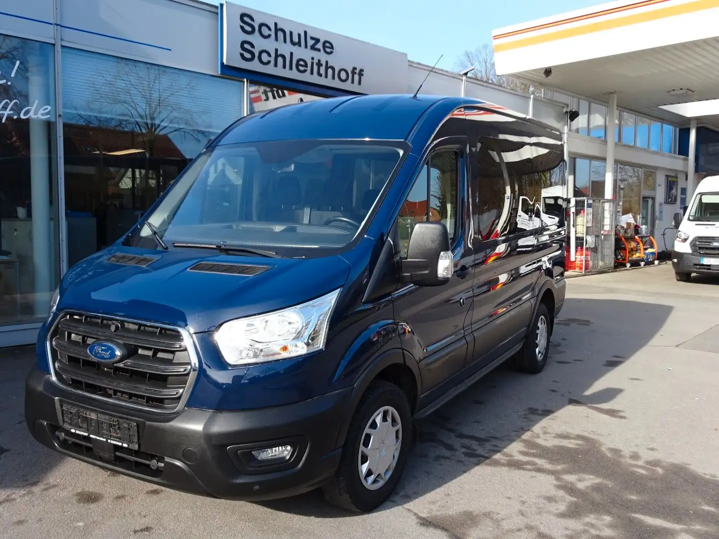 Ford Transit Kombi 350 L2 Trend 9 Sitze Klima vo+hi/ Blau - 1