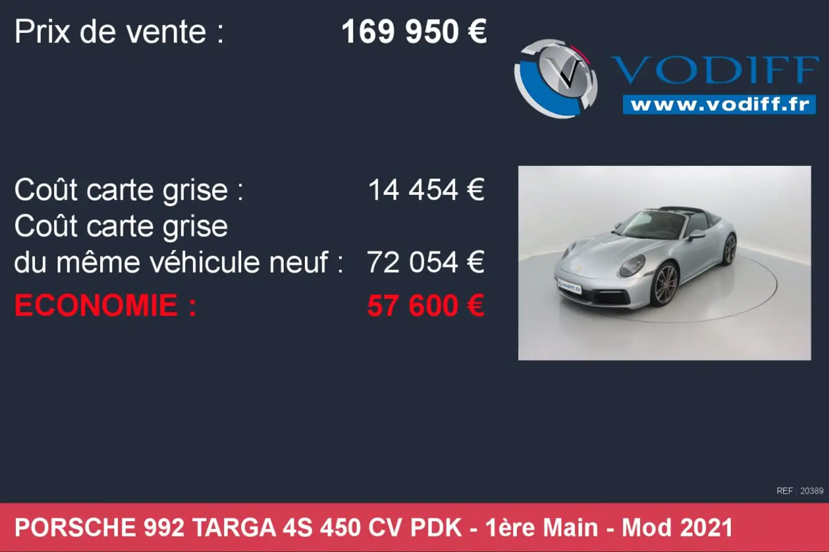 Porsche 992 TARGA 4S 450 CV PDK Grijs - 2