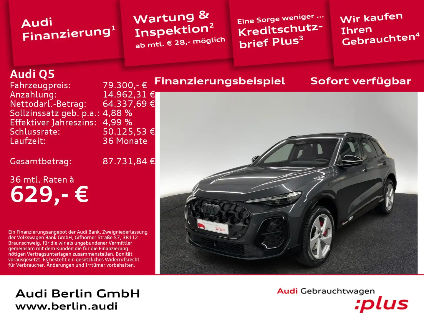 Audi Q5 e-hybrid quattro S tronic Gris - 1