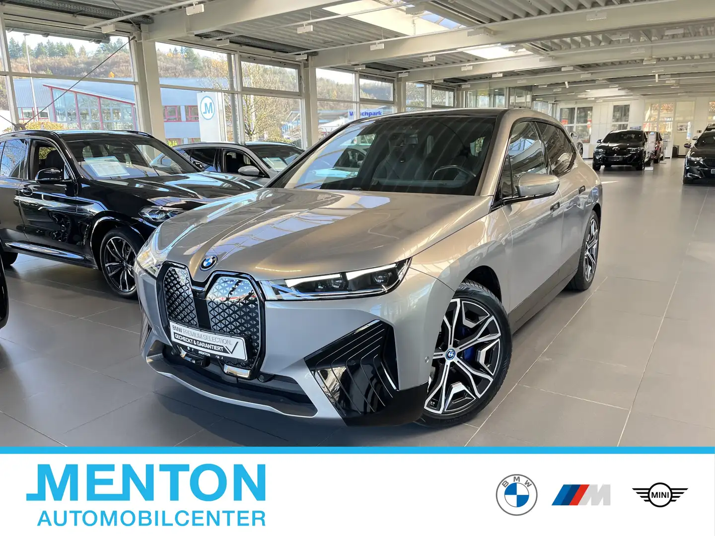 BMW iX xDrive40 Sportpaket AHK/SkyLounge/Wärmekomfort/Las Beige - 1