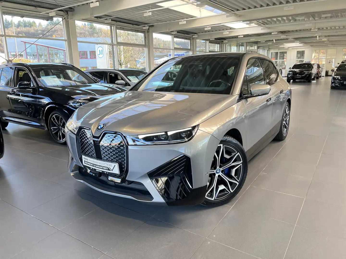 BMW iX xDrive40 Sportpaket AHK/SkyLounge/Wärmekomfort/Las Beige - 1