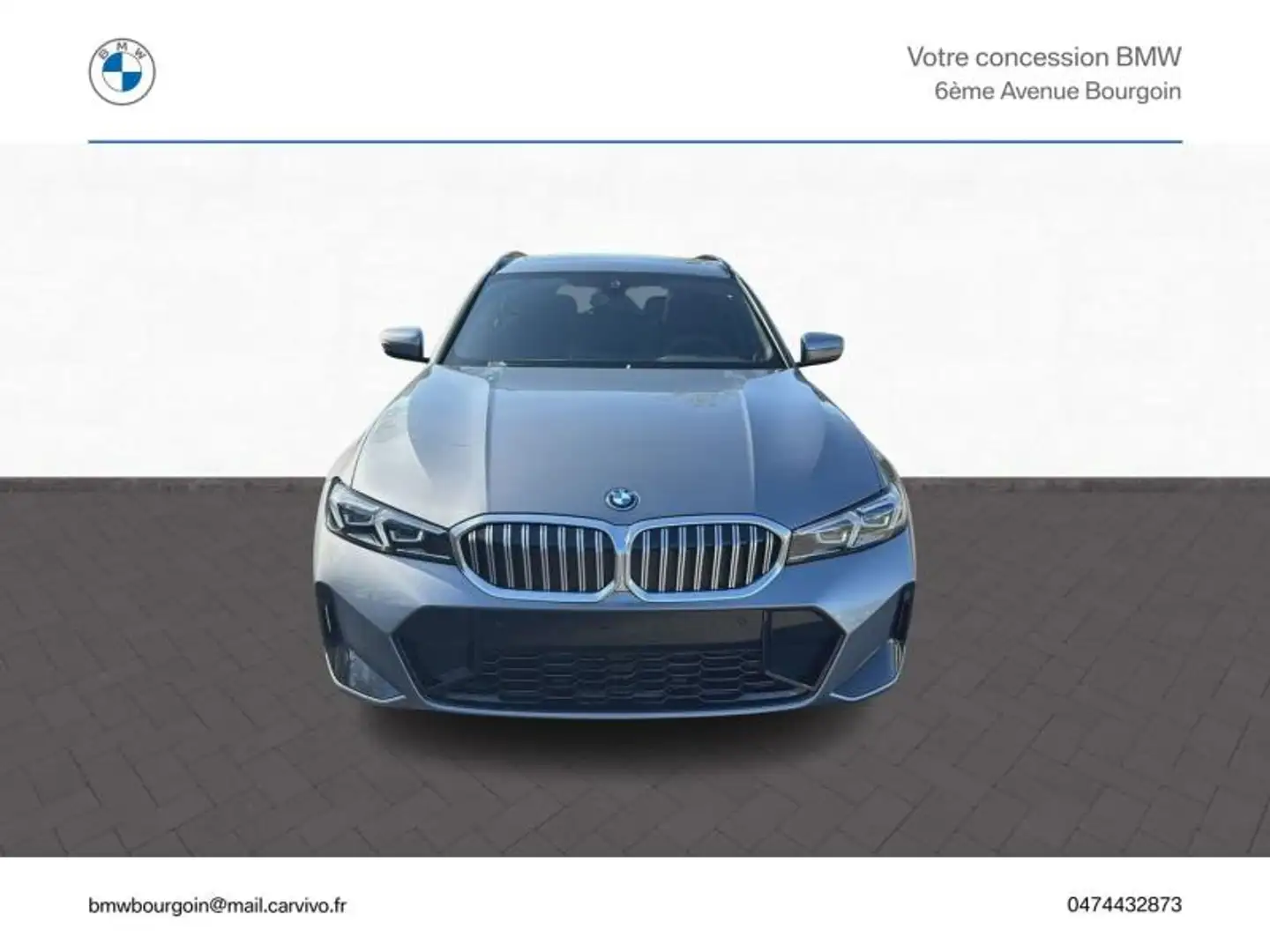 BMW 330 330eA xDrive 292ch M Sport Gris - 2