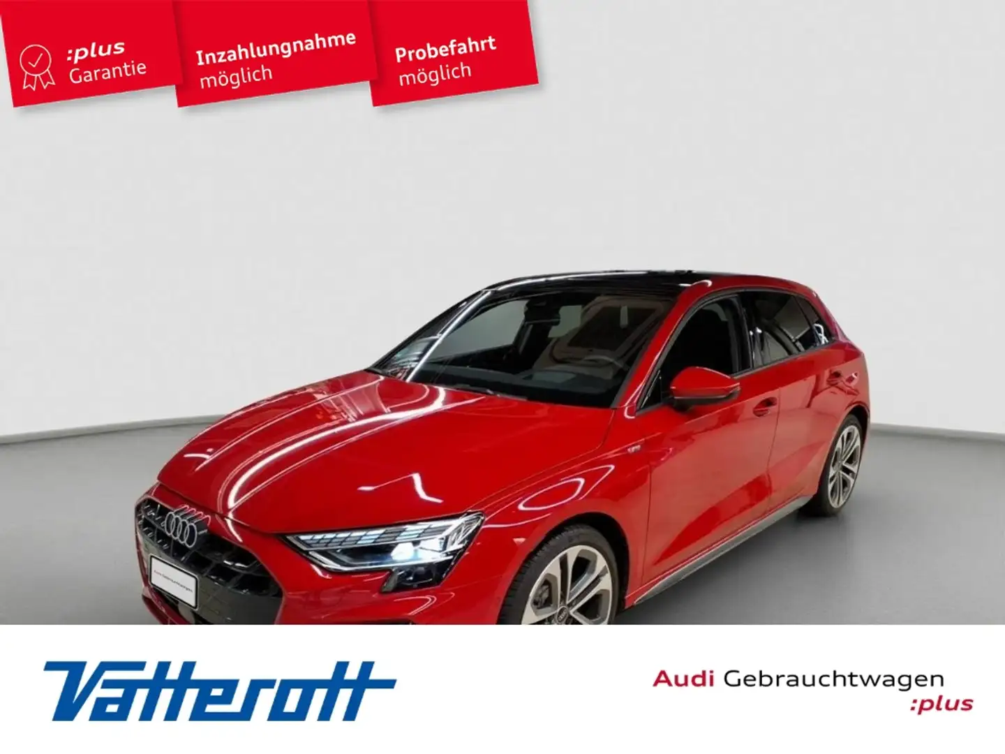 Audi A3 Sportback 30 TFSI S line AHK Pano Sonos LED Navi K Rot - 1