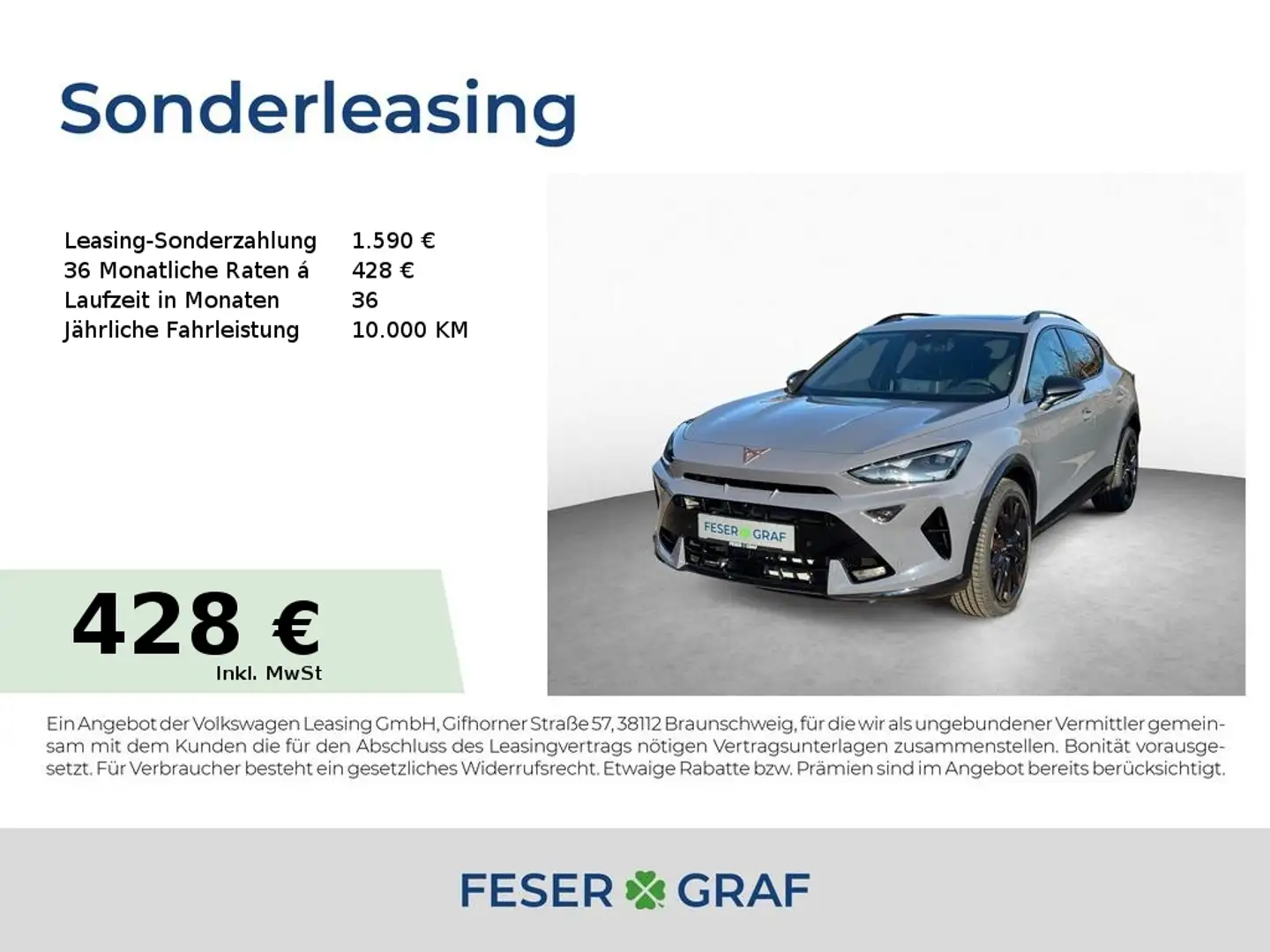 CUPRA Formentor VZ 2.0 TSI DSG 4DRIVE 19" AHK MATRIX PANO Grau - 1