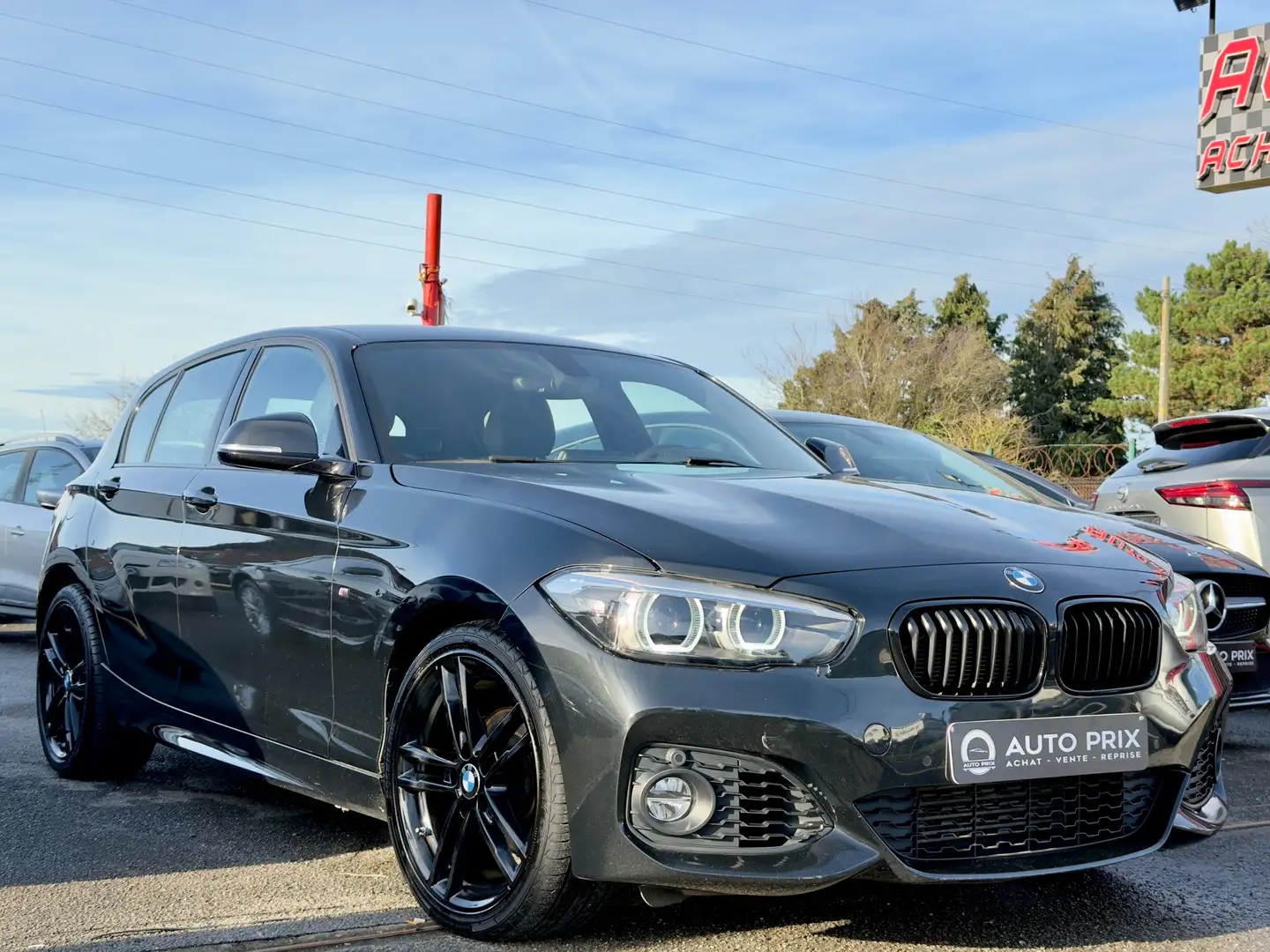 BMW 116 i Pack M Navi Xénon Cuir Face Lift 1Er Main Fekete - 2